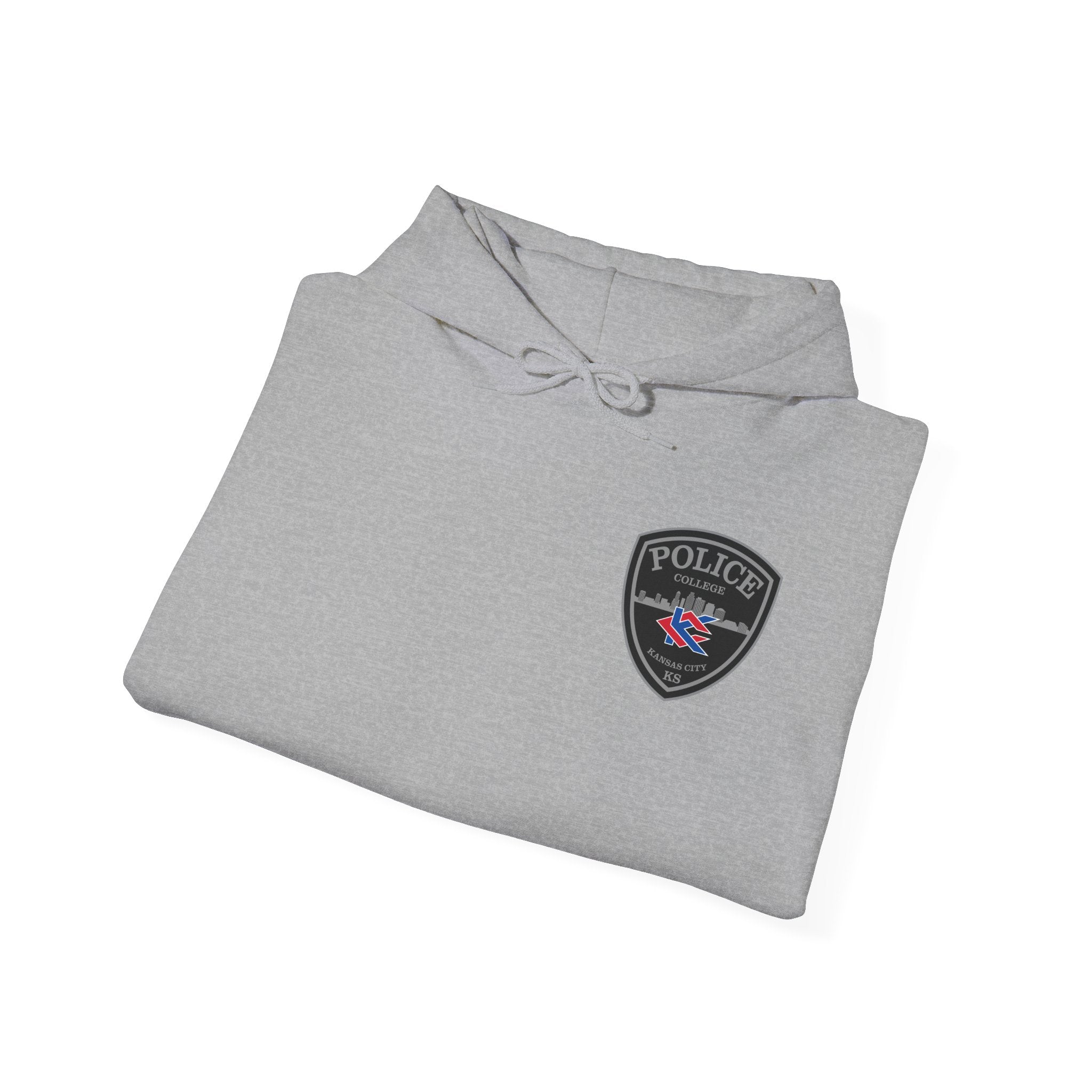 Kansas City College Police Grey Patch - Unisex Heavy Blend™ Hooded Sweatshirt