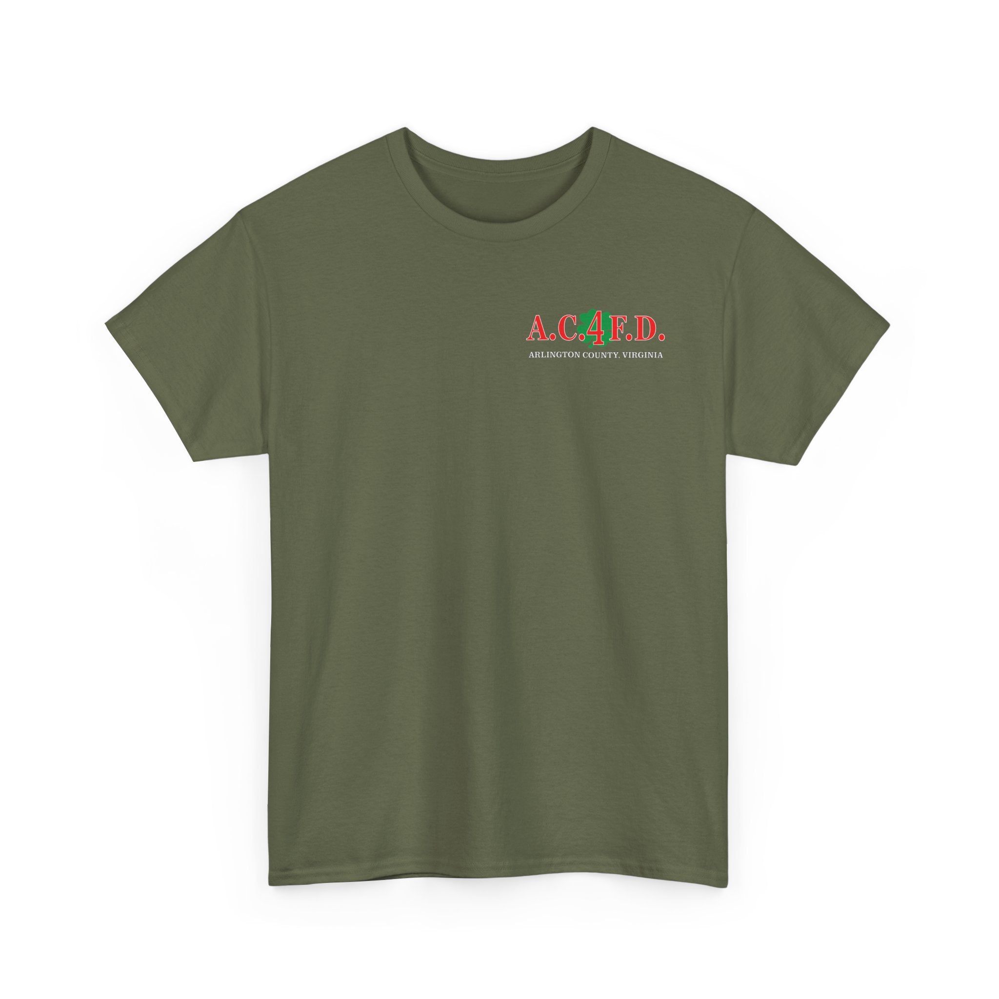 Station 4 AC4FD front / Clover back - Gildan 100% Cotton Tee Unisex Heavy