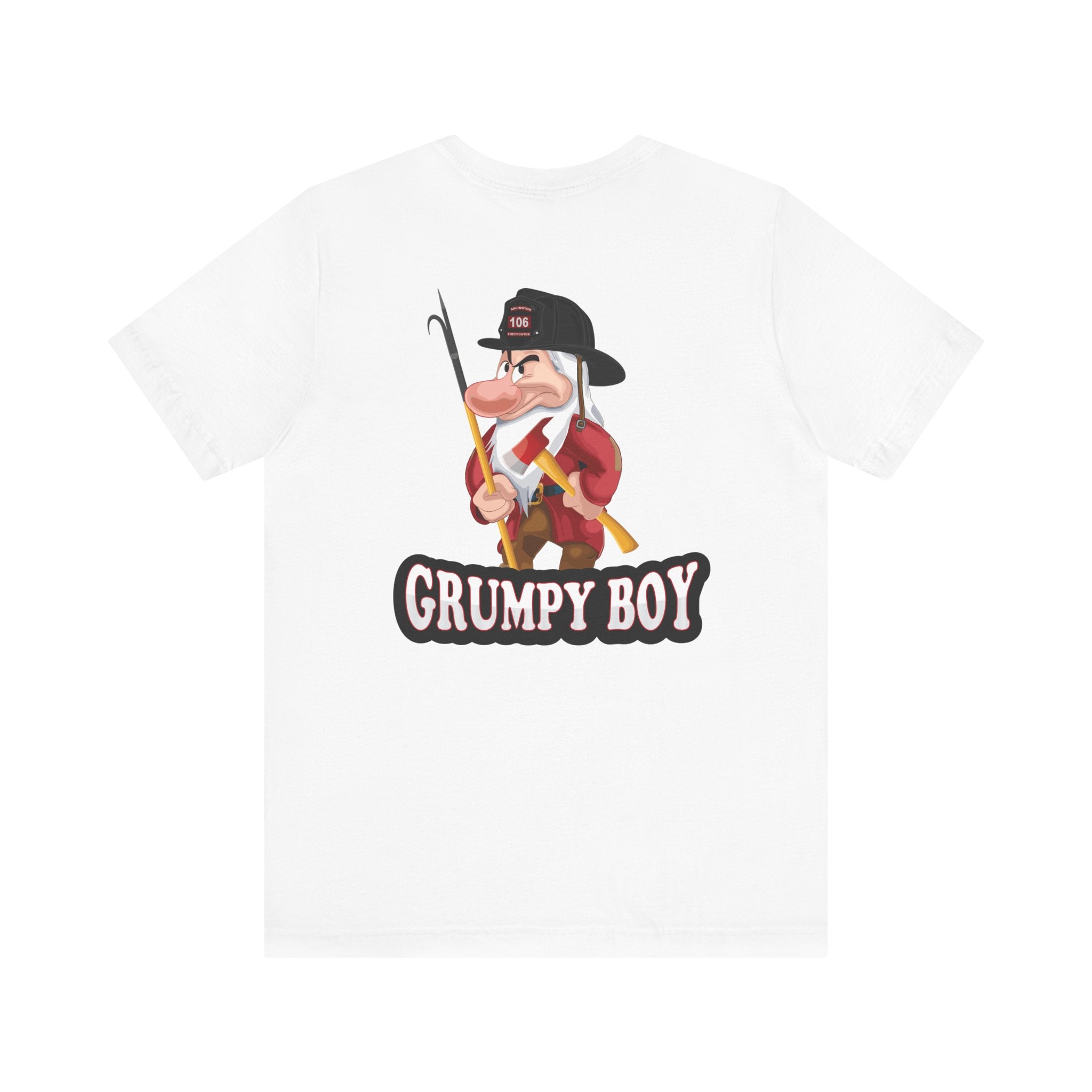 Grumpy Boy Firefighter - Heavy Cotton Unisex Tee -