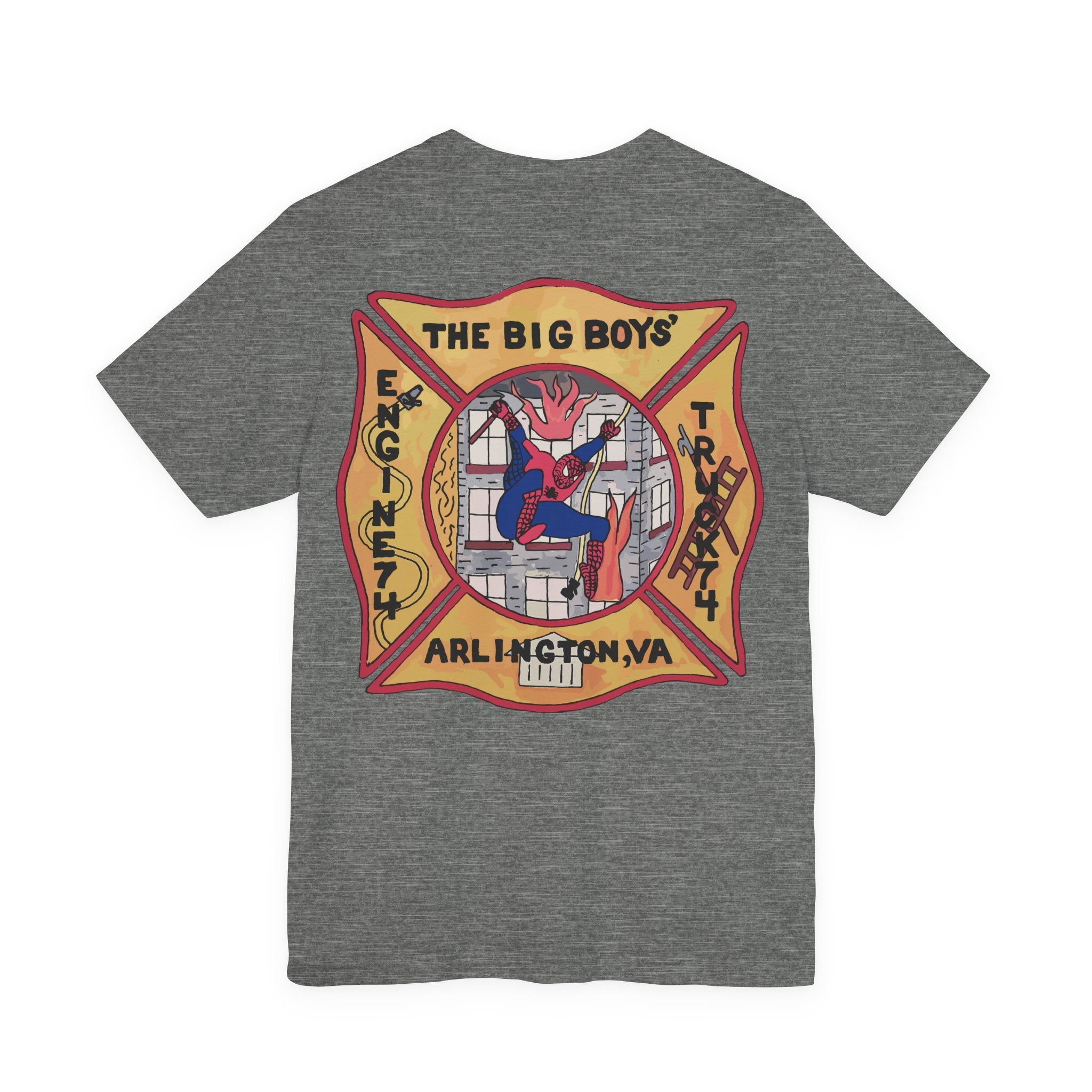 Big Boys Station 4 Retro Patch - Unisex Jersey Short Sleeve Tee