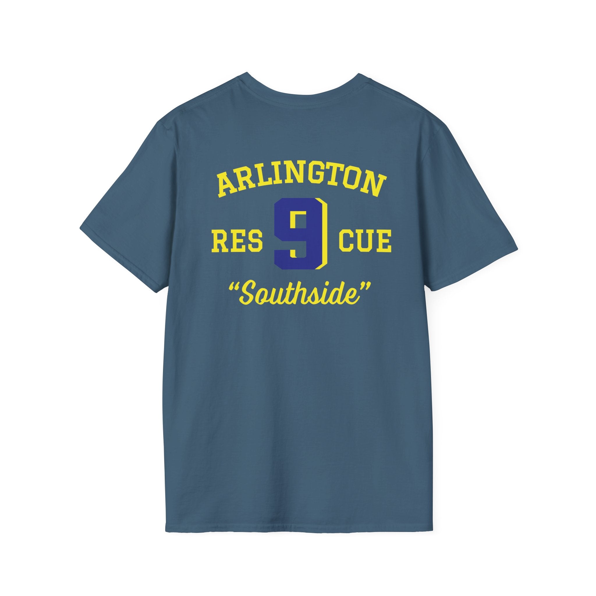 Station 9 Taz Front / Officer Rescue 9 back - Gildan Soft Cotton Softstyle T-Shirt