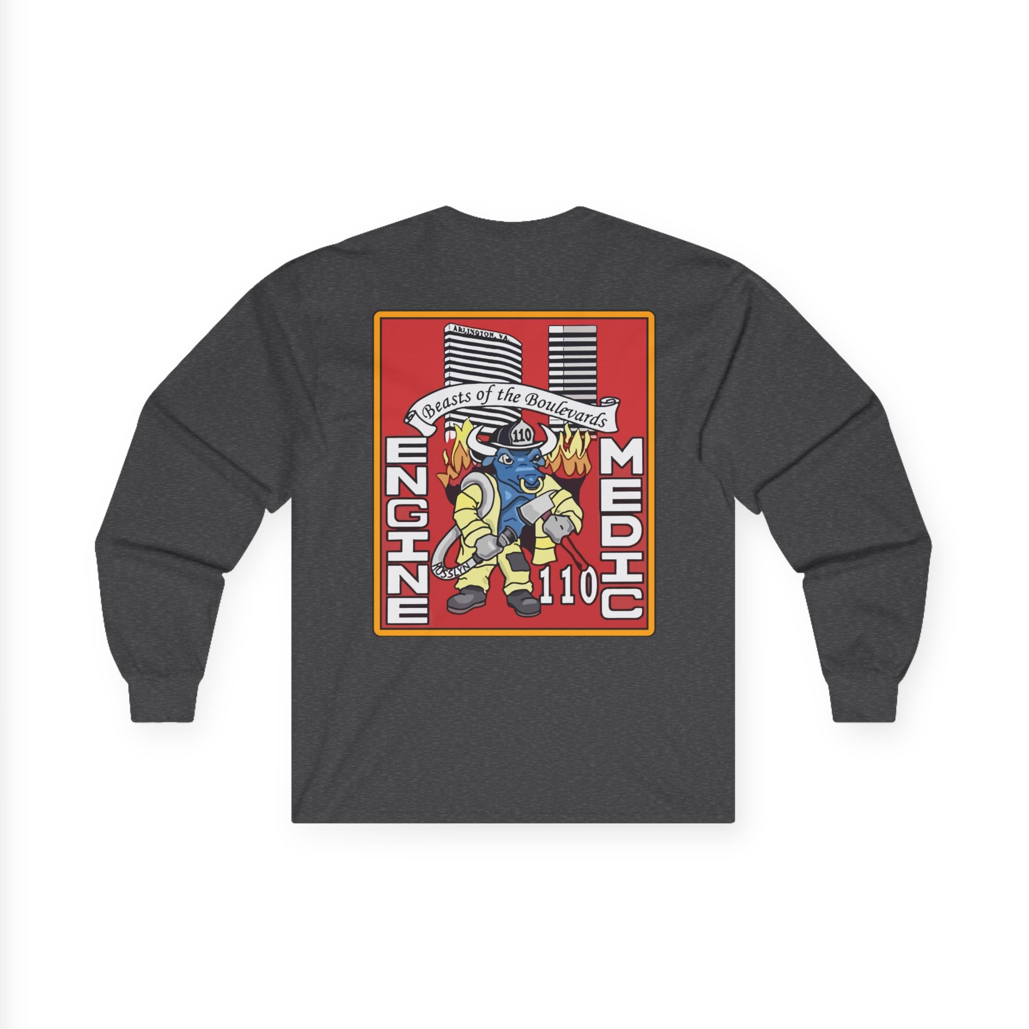 Arlington Station 10 Beast of Blvd (version 2) - Unisex Ultra Cotton Gildan Long Sleeve Tee