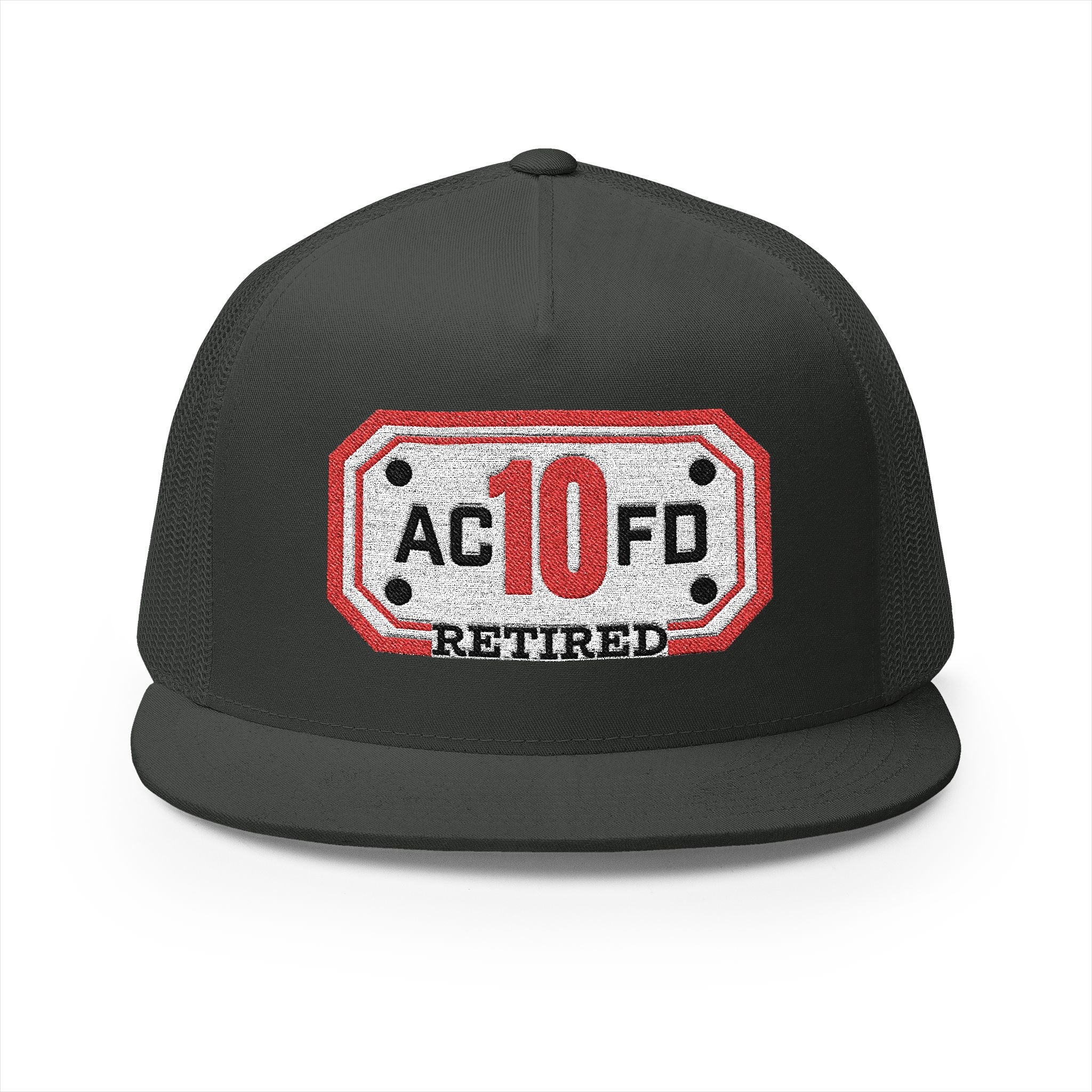 Retired Arlington Engine 10 - 5 Panel Trucker Cap (Embroidery)
