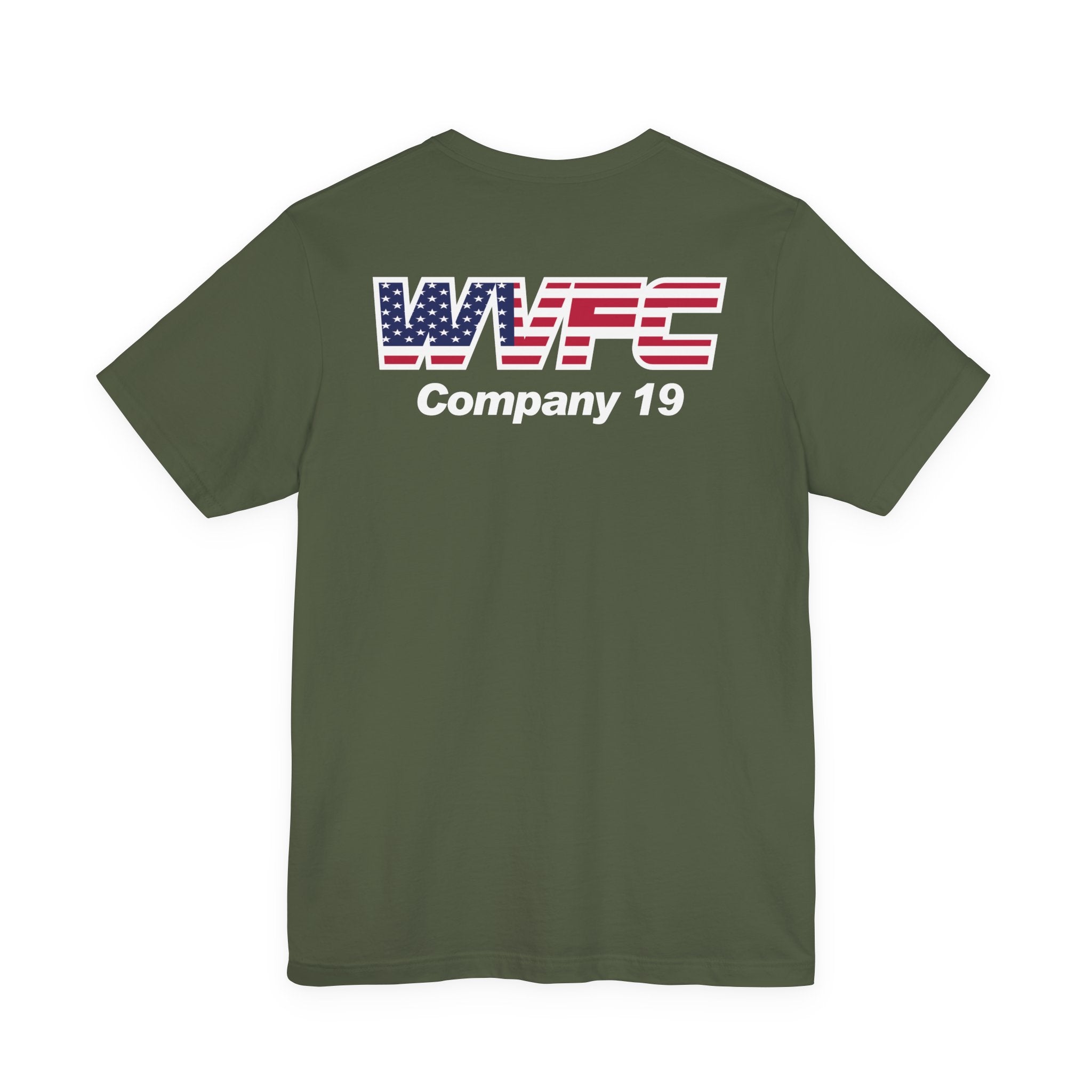 WVFC Goat Logo 2 Version 2 US Flag - Unisex Jersey Short Sleeve Tee