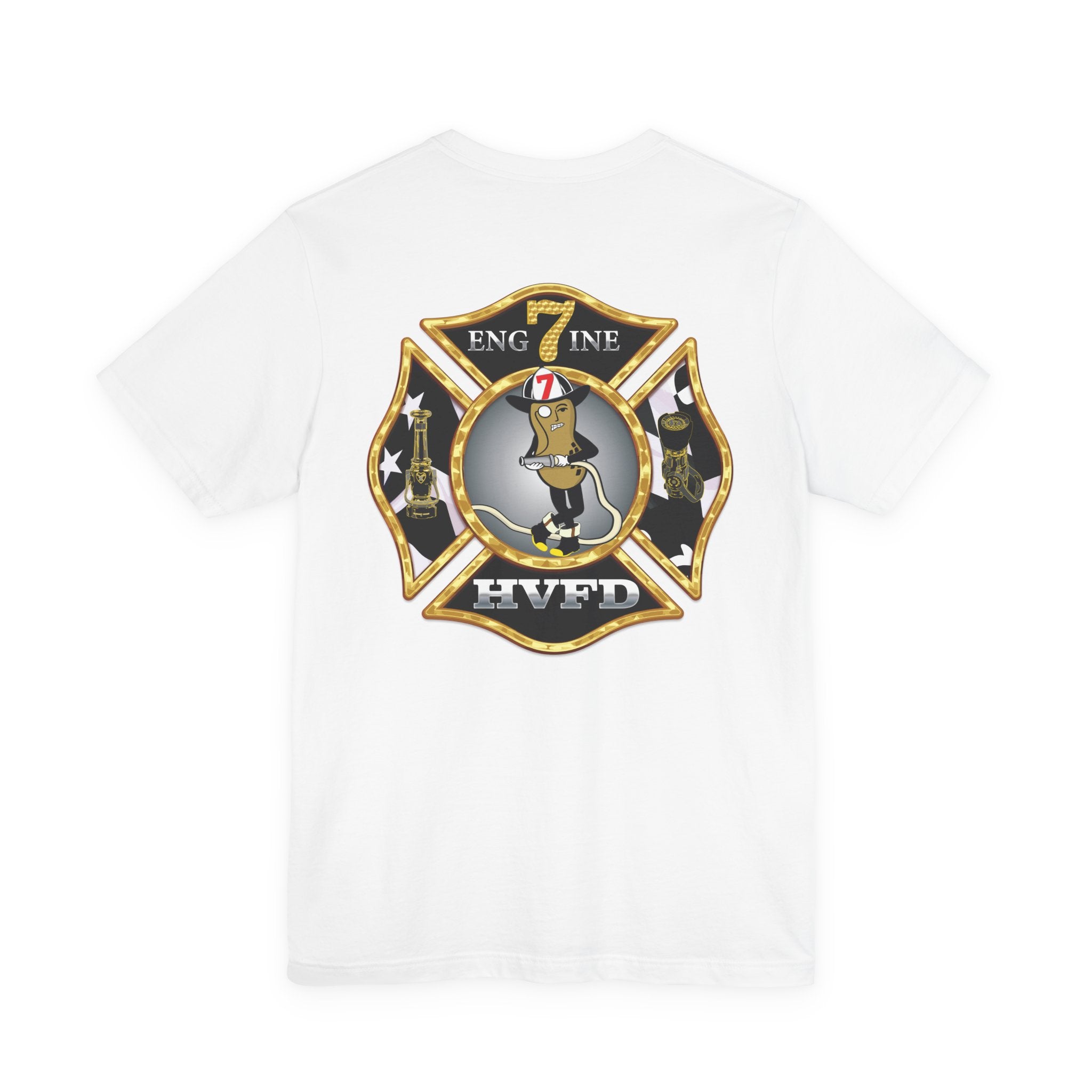 Hollywood MD Vol Fire Eng7ine - Bella+Canvas Soft Unisex Tee
