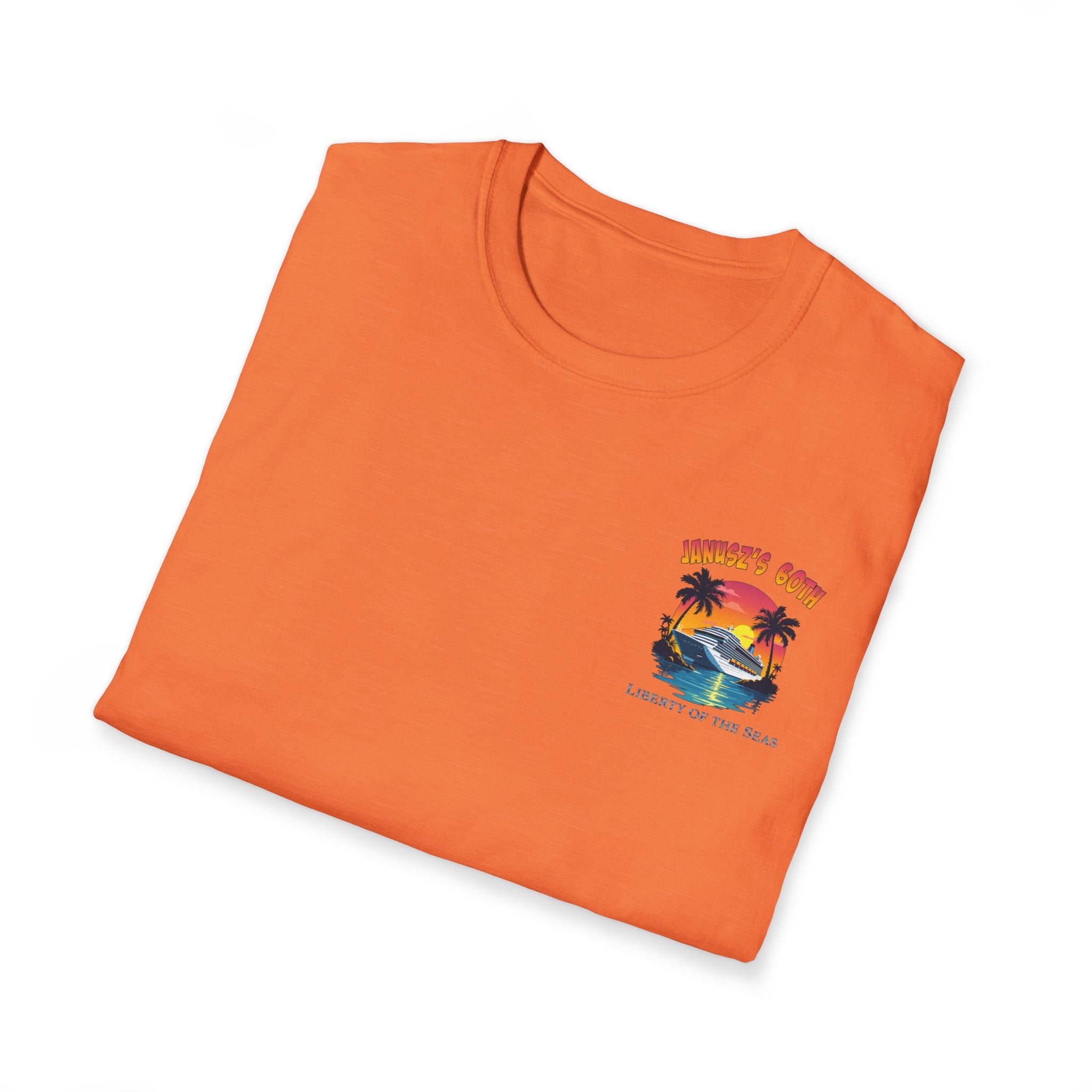 Renee Family Cruise Colorful - Unisex Softstyle Cotton T-Shirt