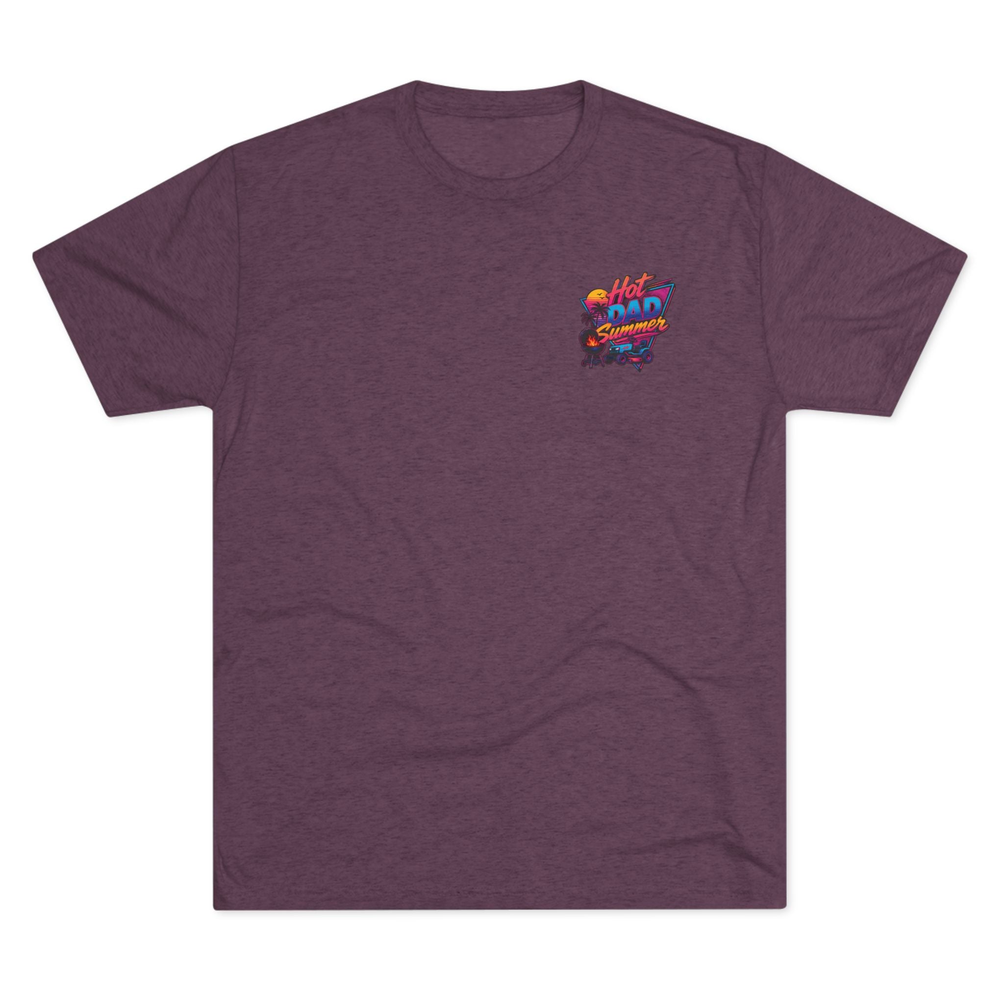 Hot Dad Summer Rock Shirt - NextLevel Tri-Blend Crew Tee