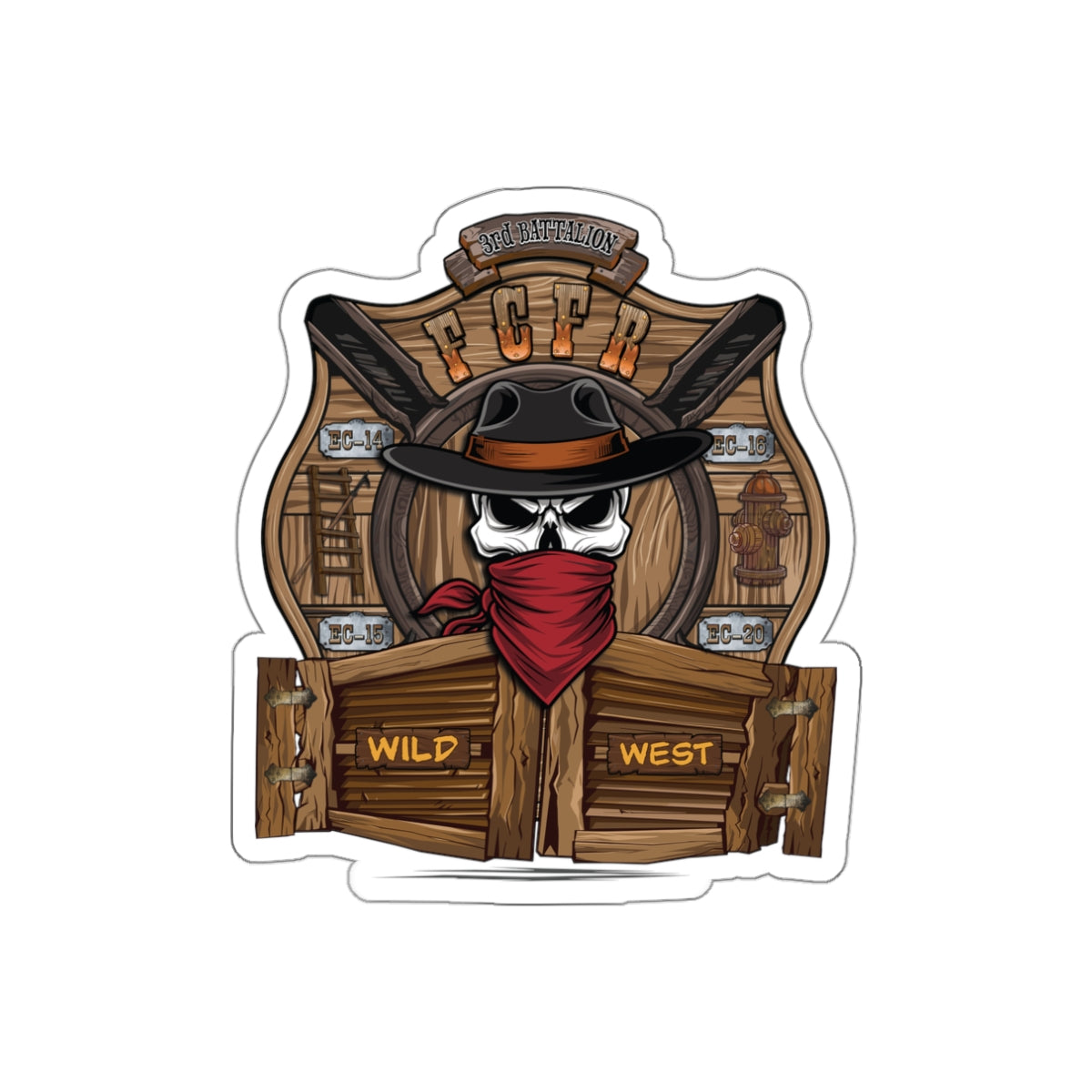 Die-Cut Stickers - Frederick County VA Fire 3rd Battalion