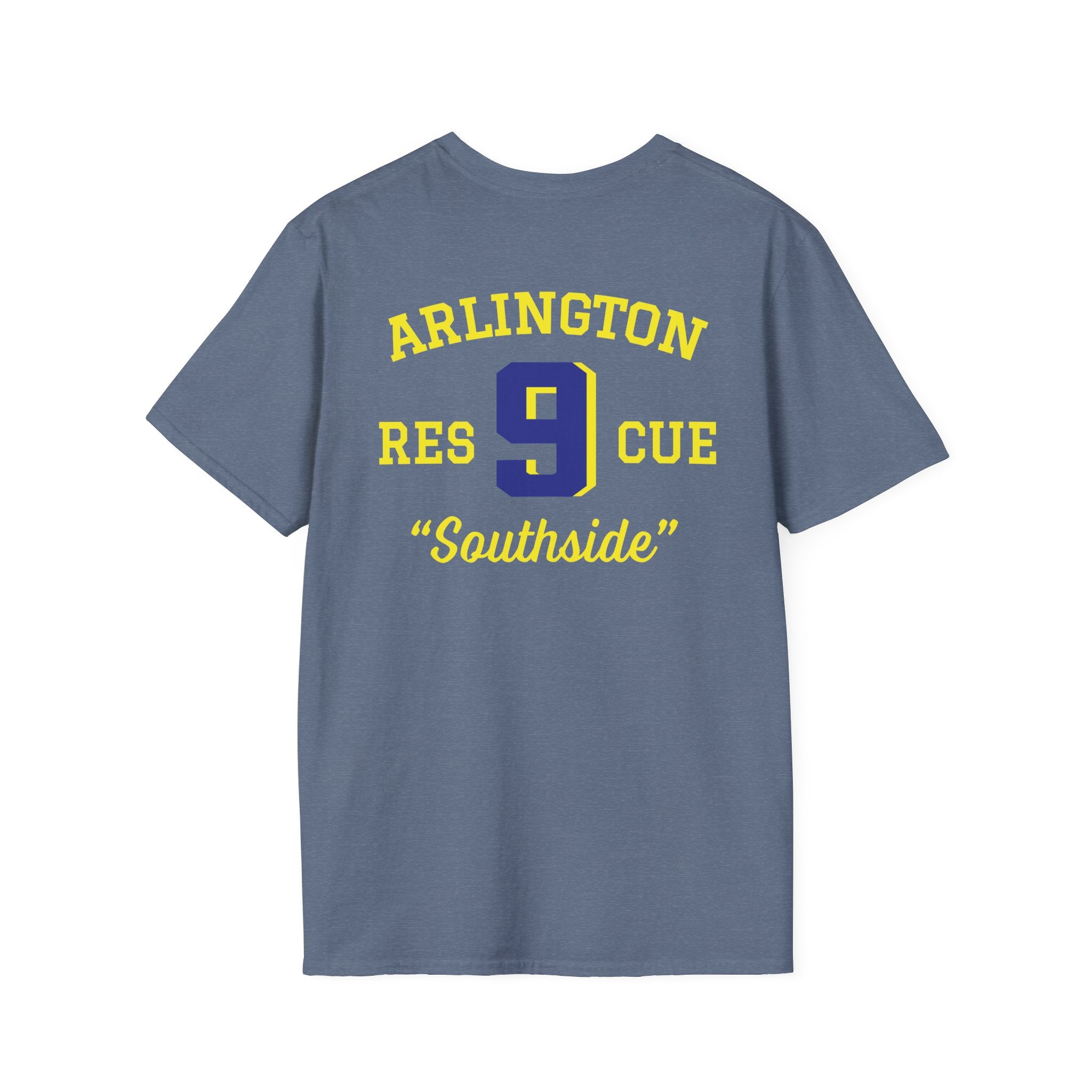 Station 9 Taz Front / Officer Rescue 9 back - Gildan Soft Cotton Softstyle T-Shirt