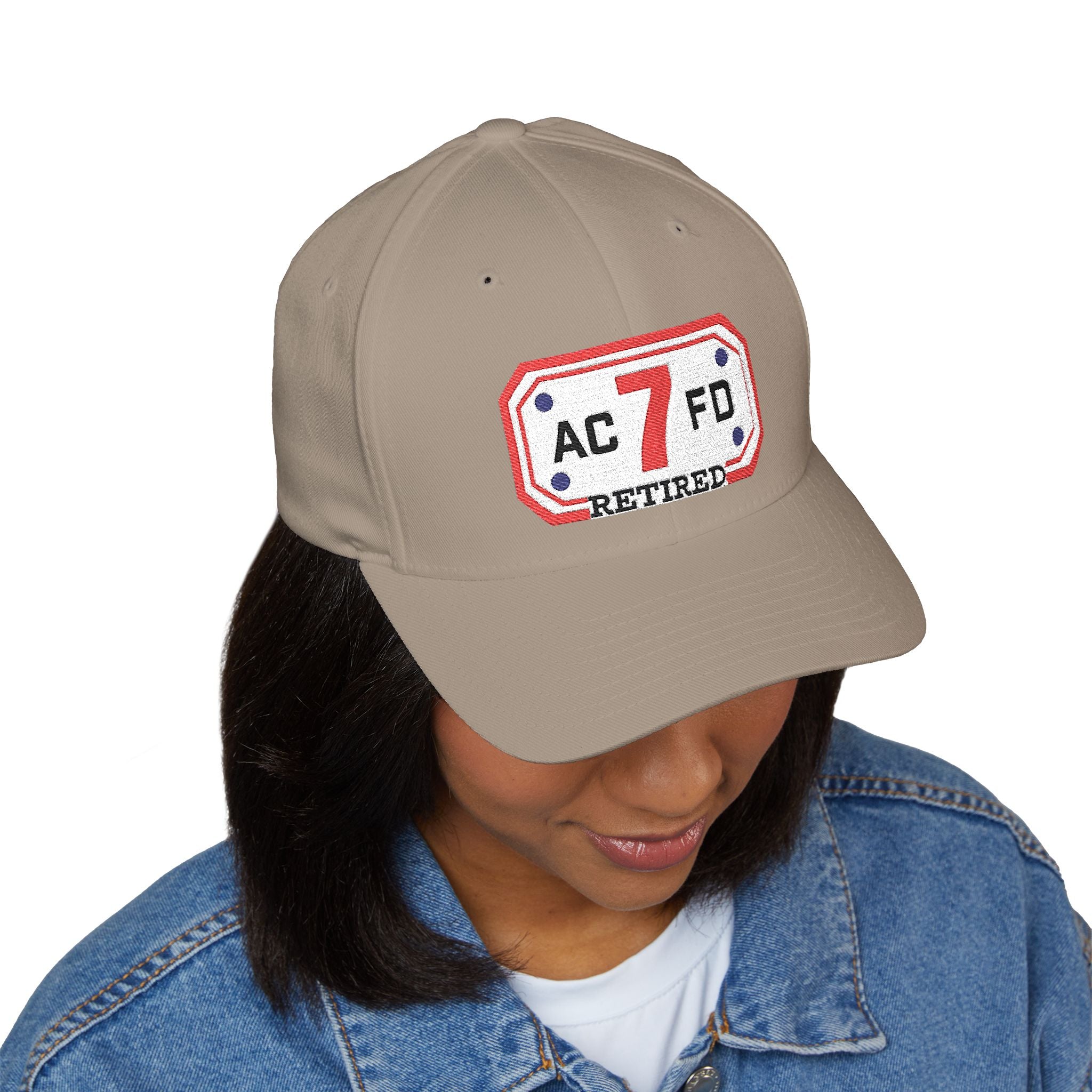 Retired Arlington Engine 7 - FLEXFIT Closed-Back Structured Cap (Embroidery)