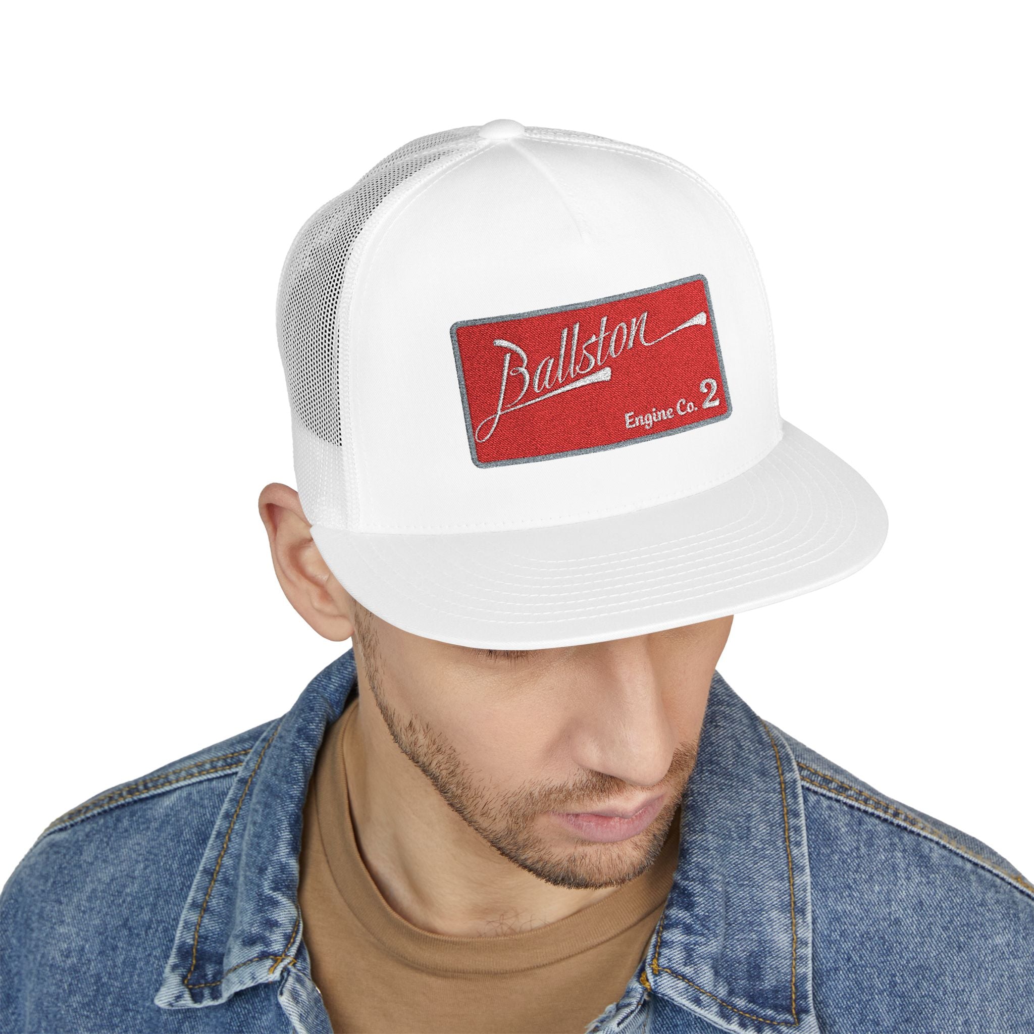Arlington Ballston Engine 2 - 5 Panel Trucker Cap (Embroidery)
