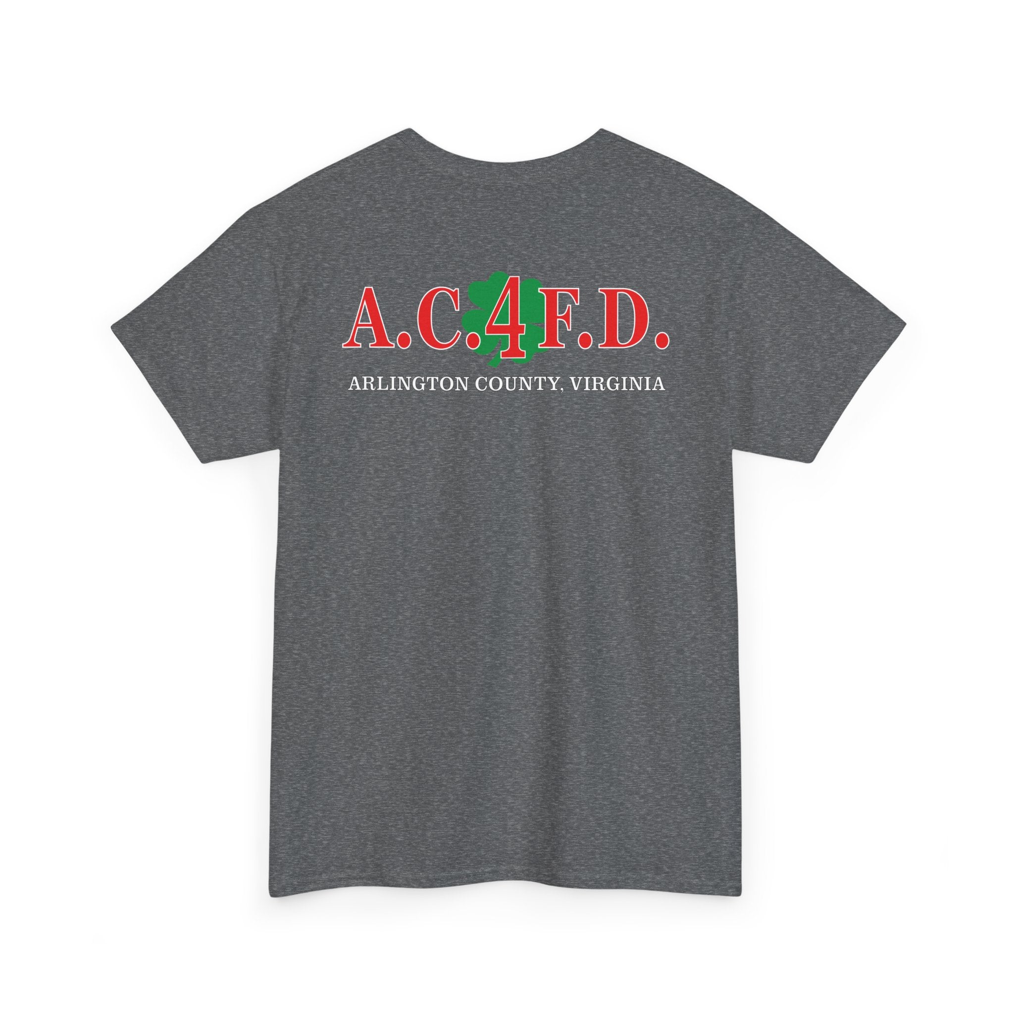 Station 4 Clover front /AC4FD back - Gildan 100% Cotton Tee Unisex Heavy