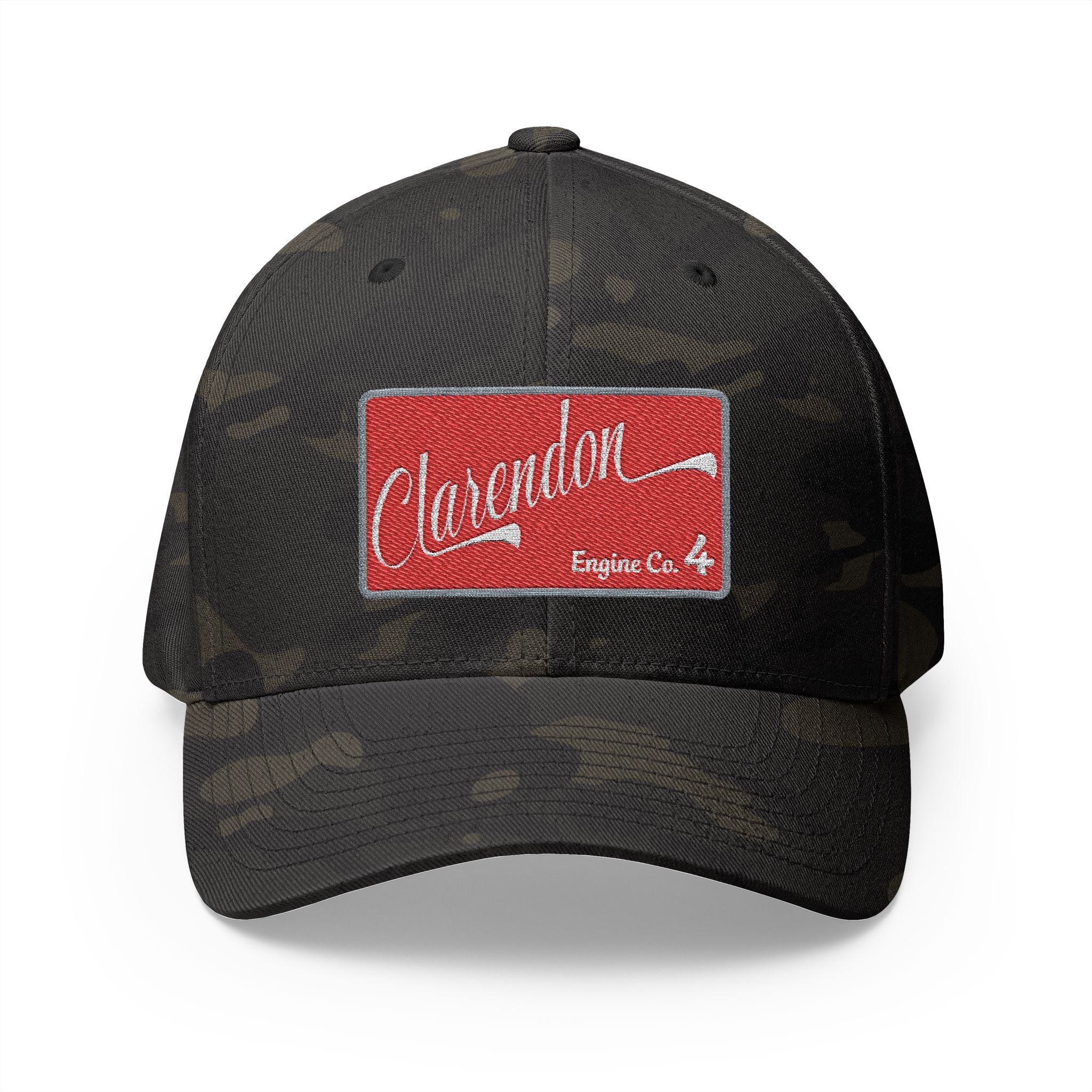 Arlington Clarendon Engine 4 - FLEXFIT Closed-Back Structured Cap (Embroidery)