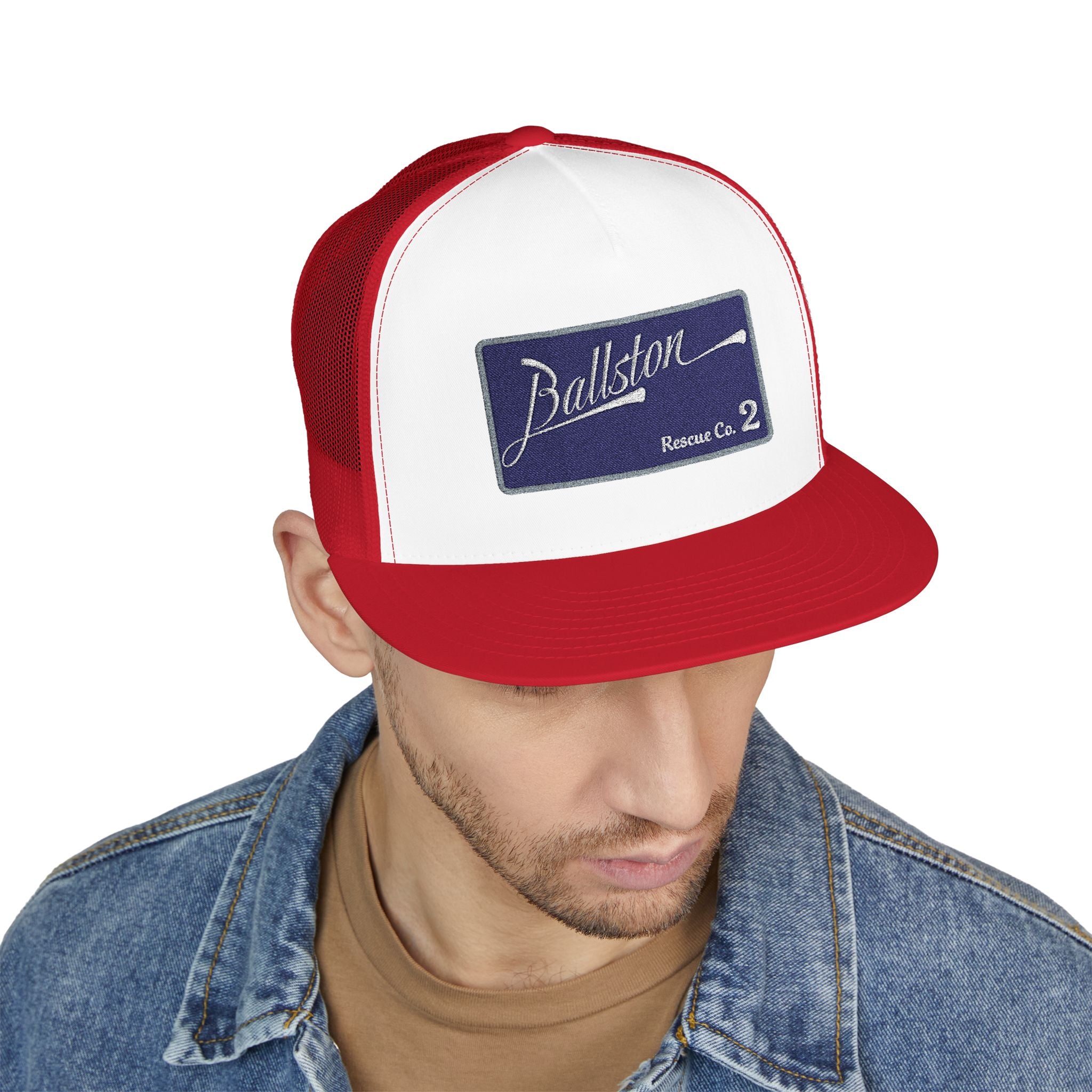 Arlington Ballston Rescue Co. 2 - 5 Panel Trucker Cap (Embroidery)
