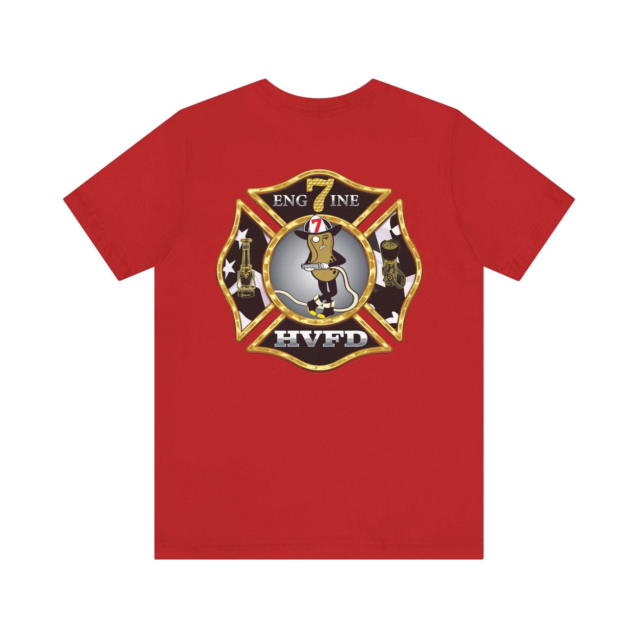 Hollywood MD Vol Fire Eng7ine - Bella+Canvas Soft Unisex Tee