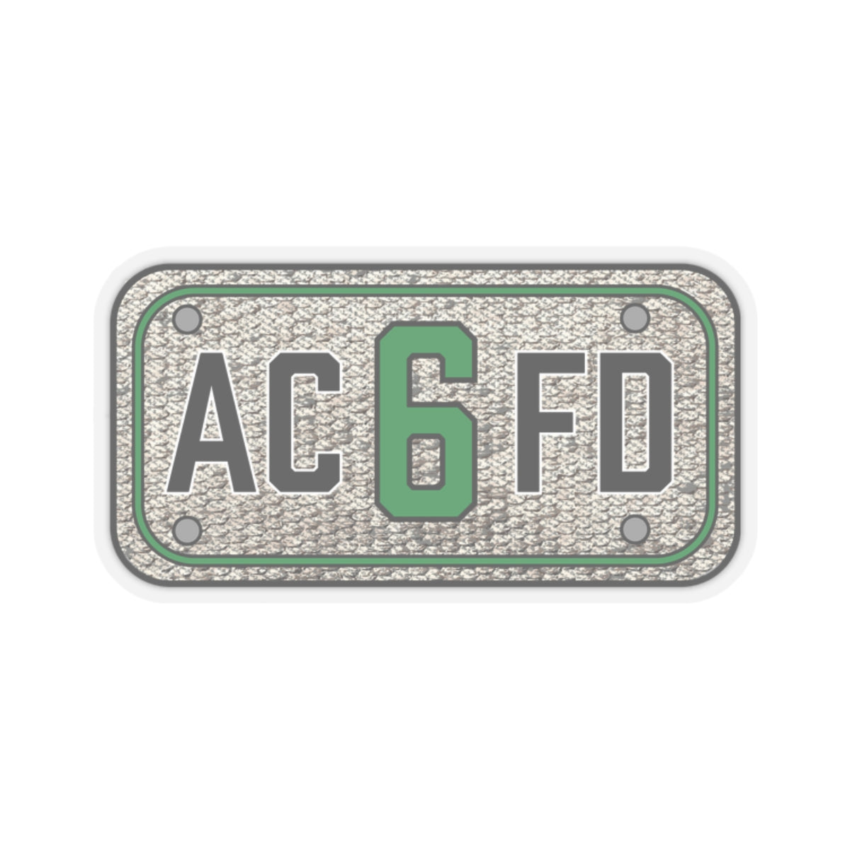 ACFD 6 Truck Hose Patch - Kiss-Cut Stickers