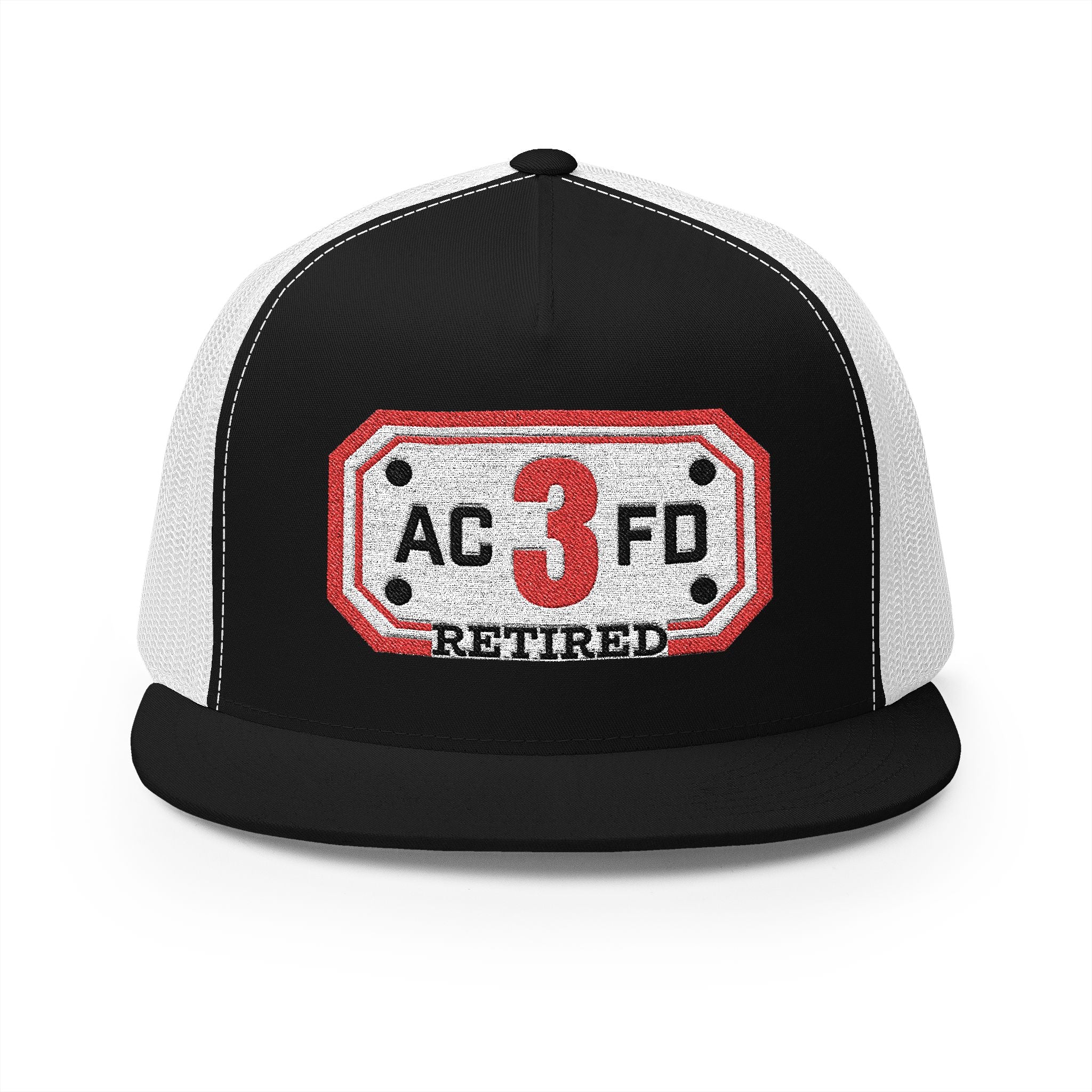 Retired Arlington Engine 3 - 5 Panel Trucker Cap (Embroidery)