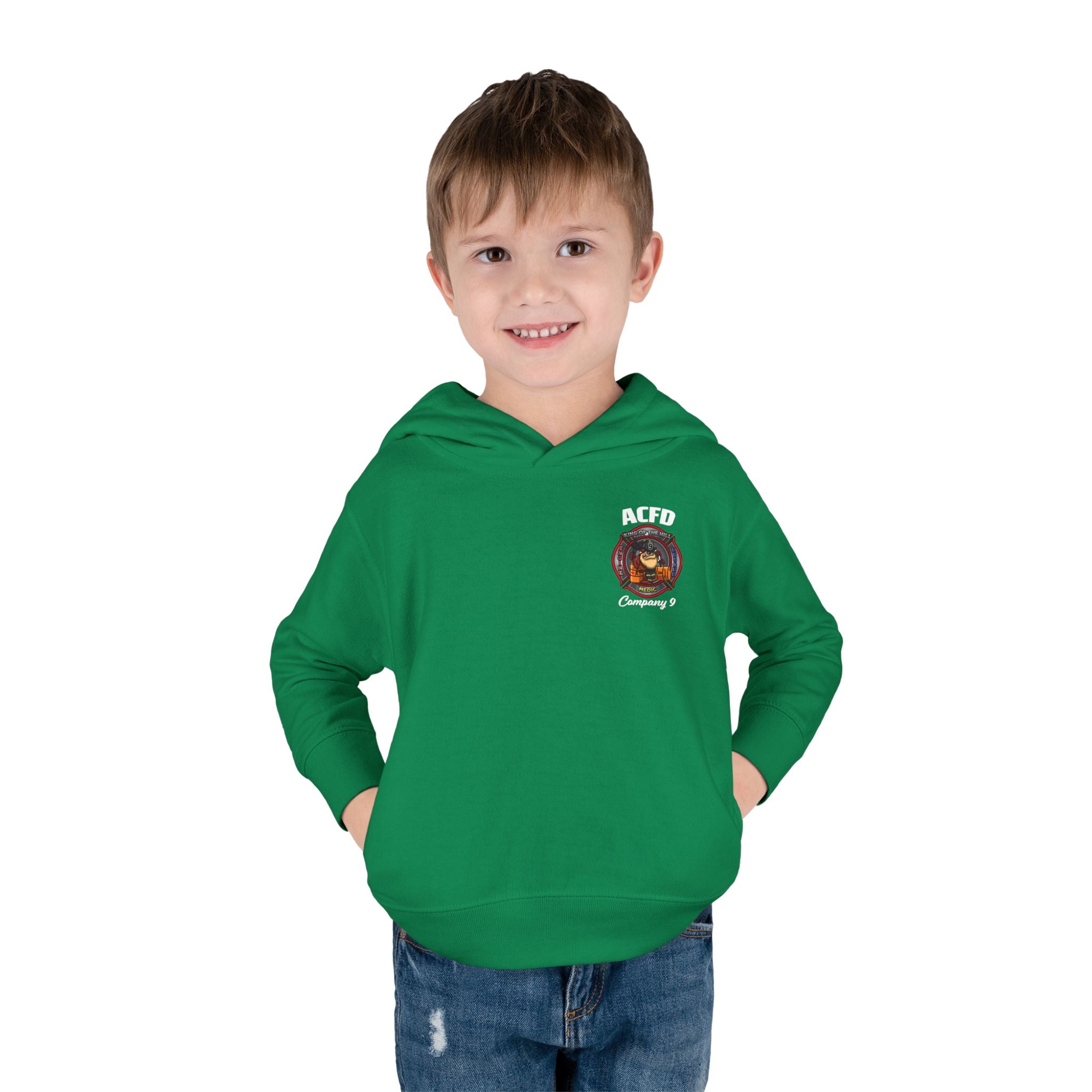 Station 9 Engine - Toddler Pullover Fleece Hoodie