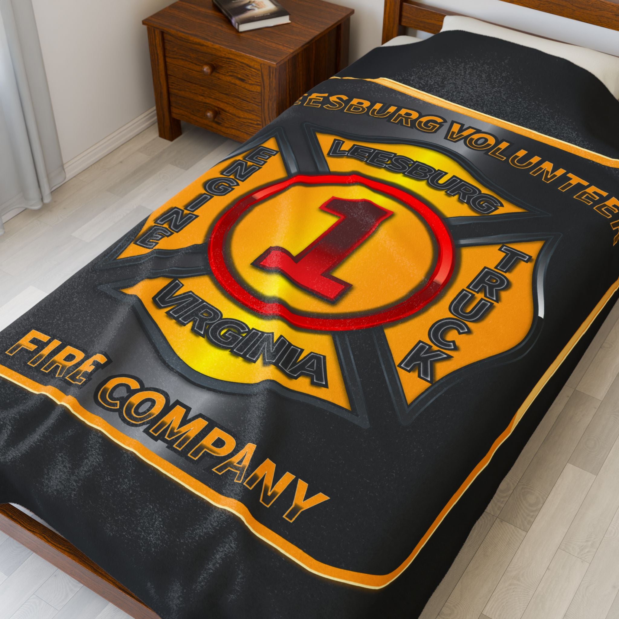 Leesburg Vol. Fire Co. - Velveteen Plush Blanket