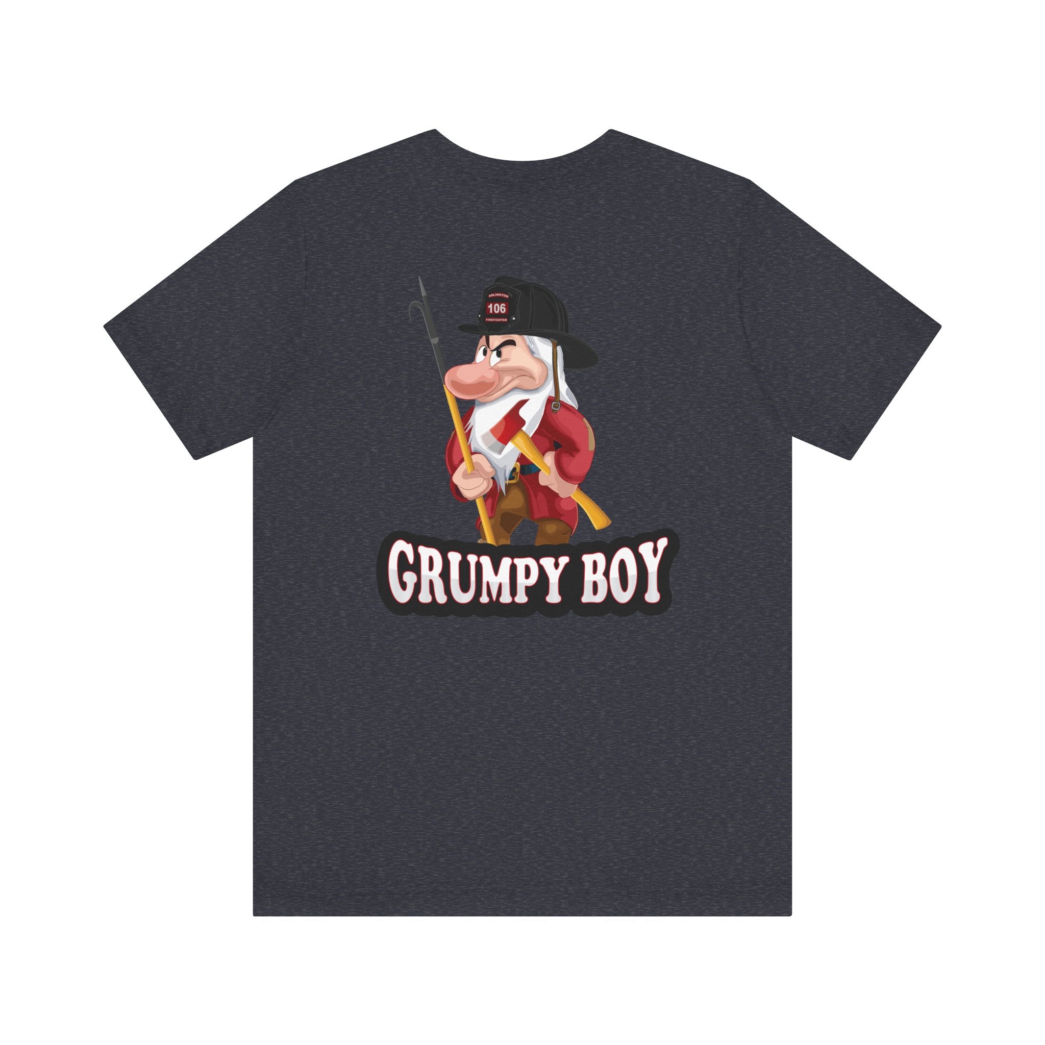 Grumpy Boy Firefighter - Heavy Cotton Unisex Tee -