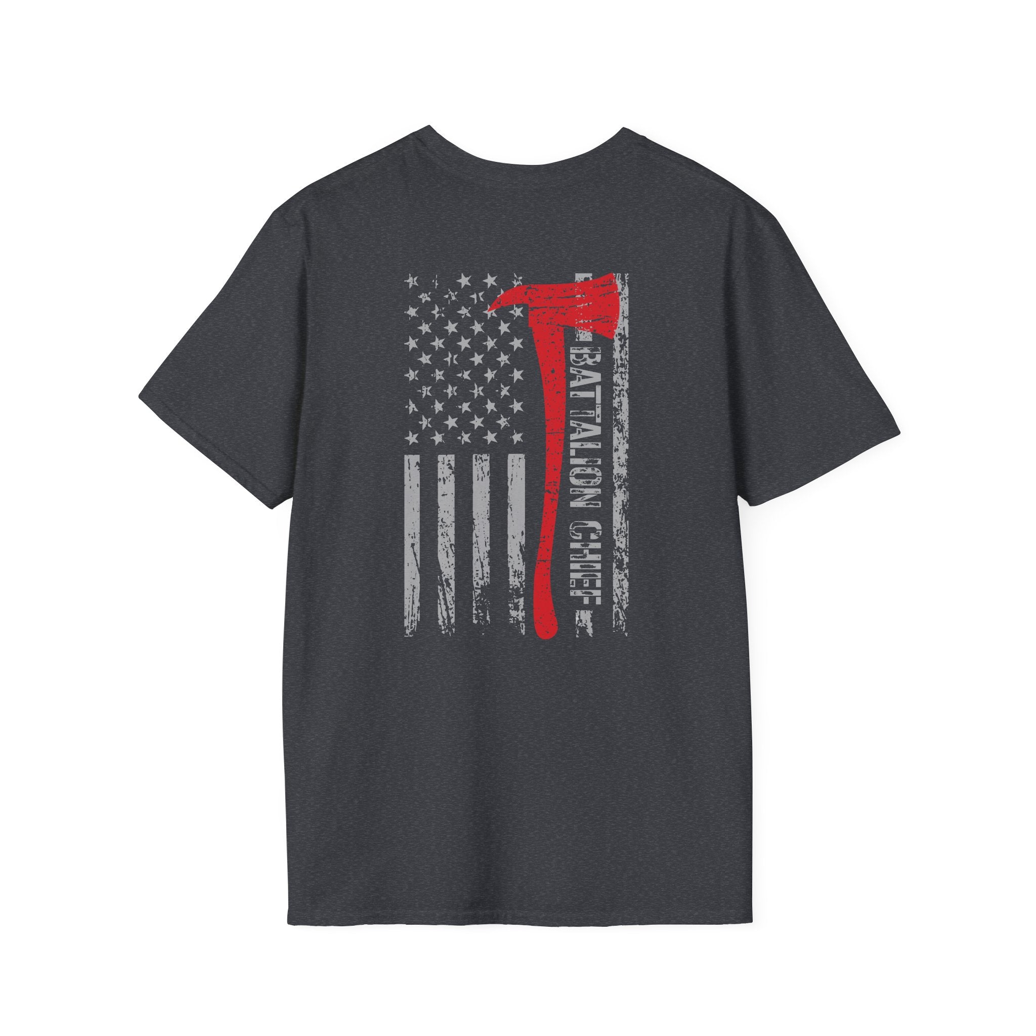 Battalion Chief US Flag - Unisex Softstyle T-Shirt