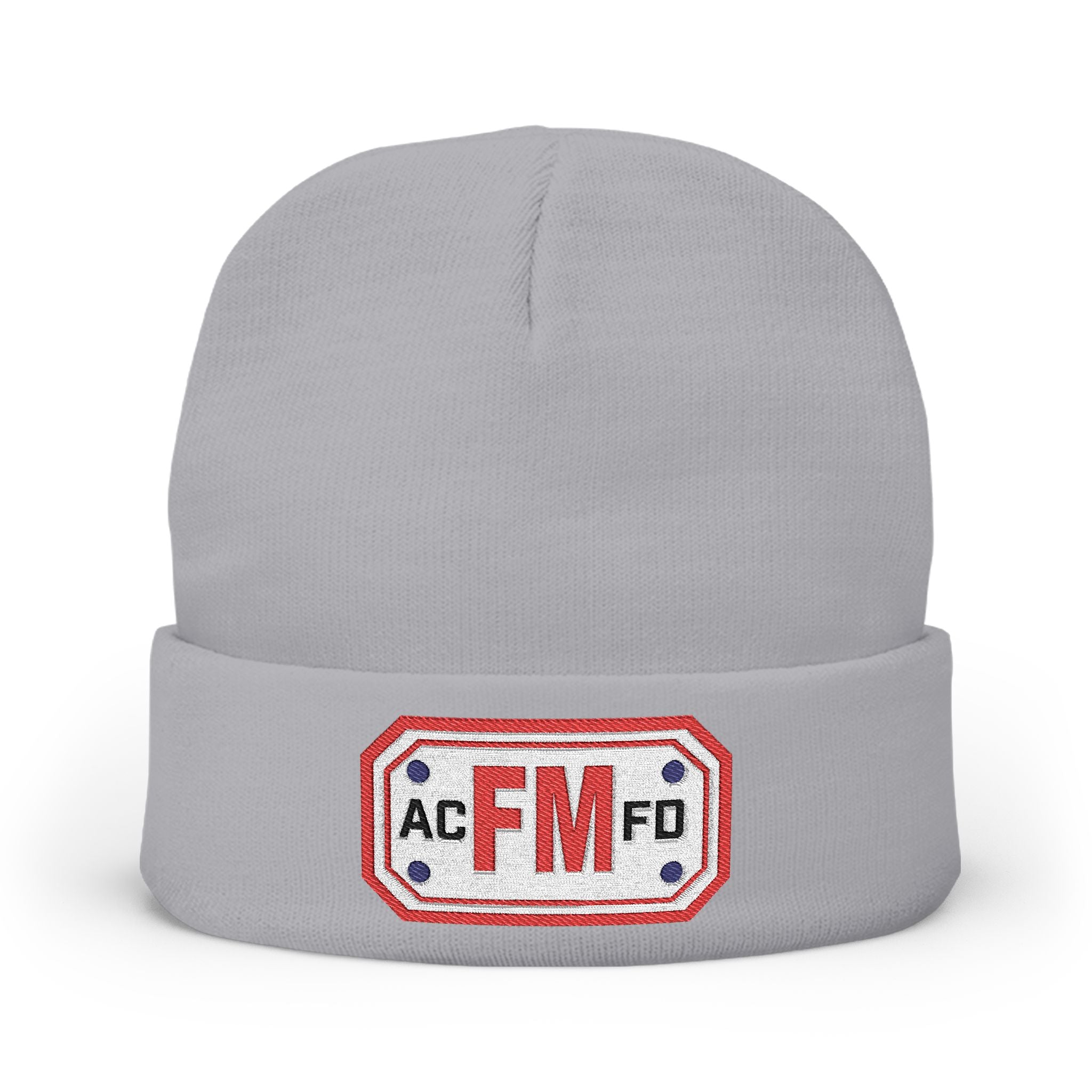 Arlington Fire Marshal Red - Knit Beanie (Embroidery)