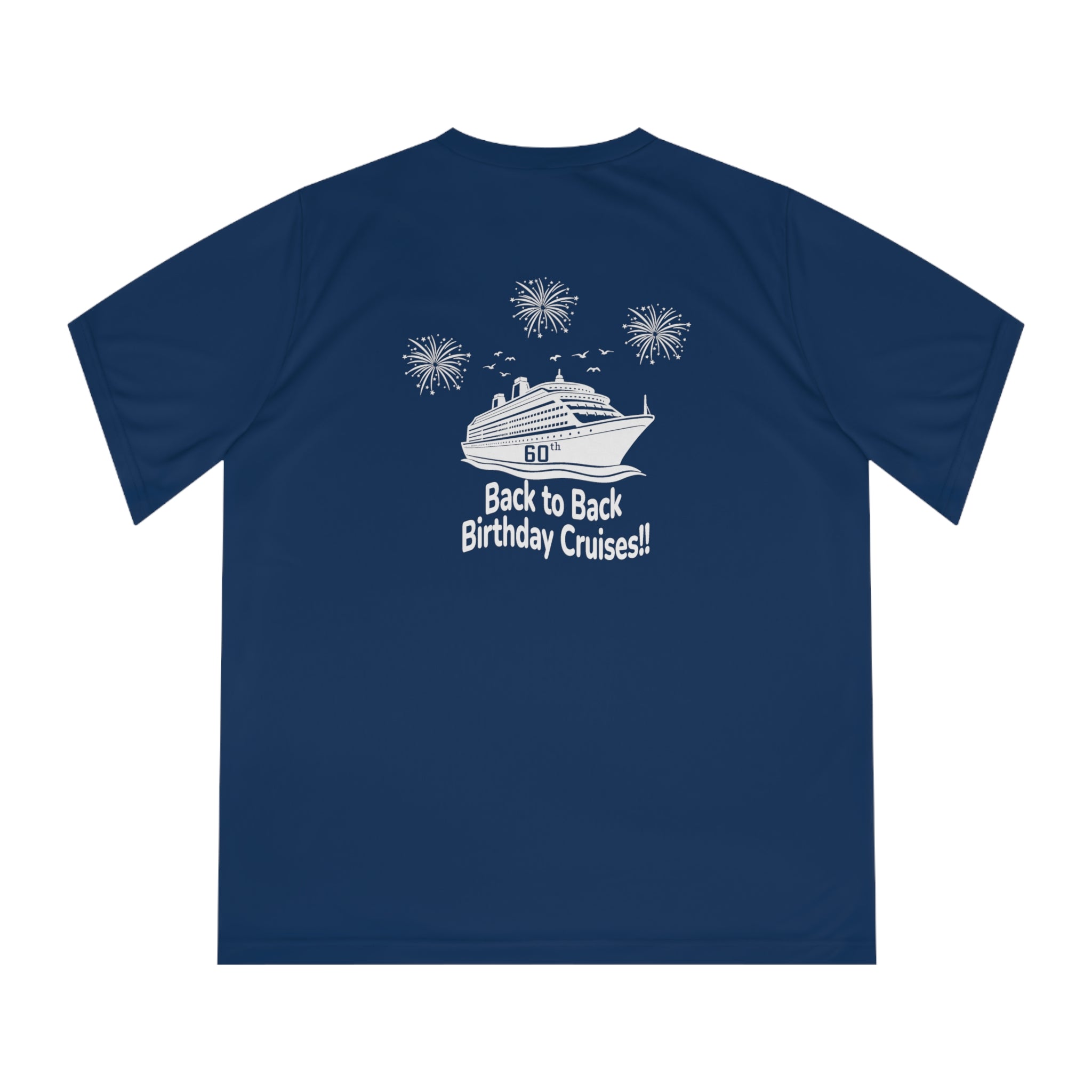 Diane Birthday Cruise White logo - Women's Performance V-Neck T-Shirt