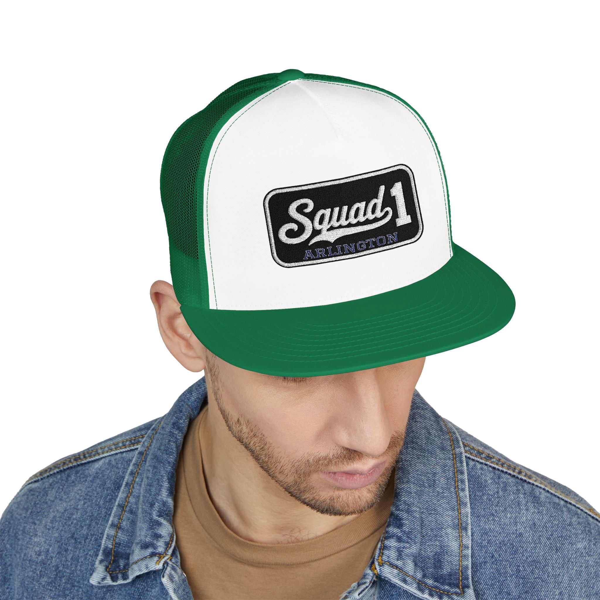 Arlington Squad 1 - 5 Panel Trucker Cap (Embroidery)