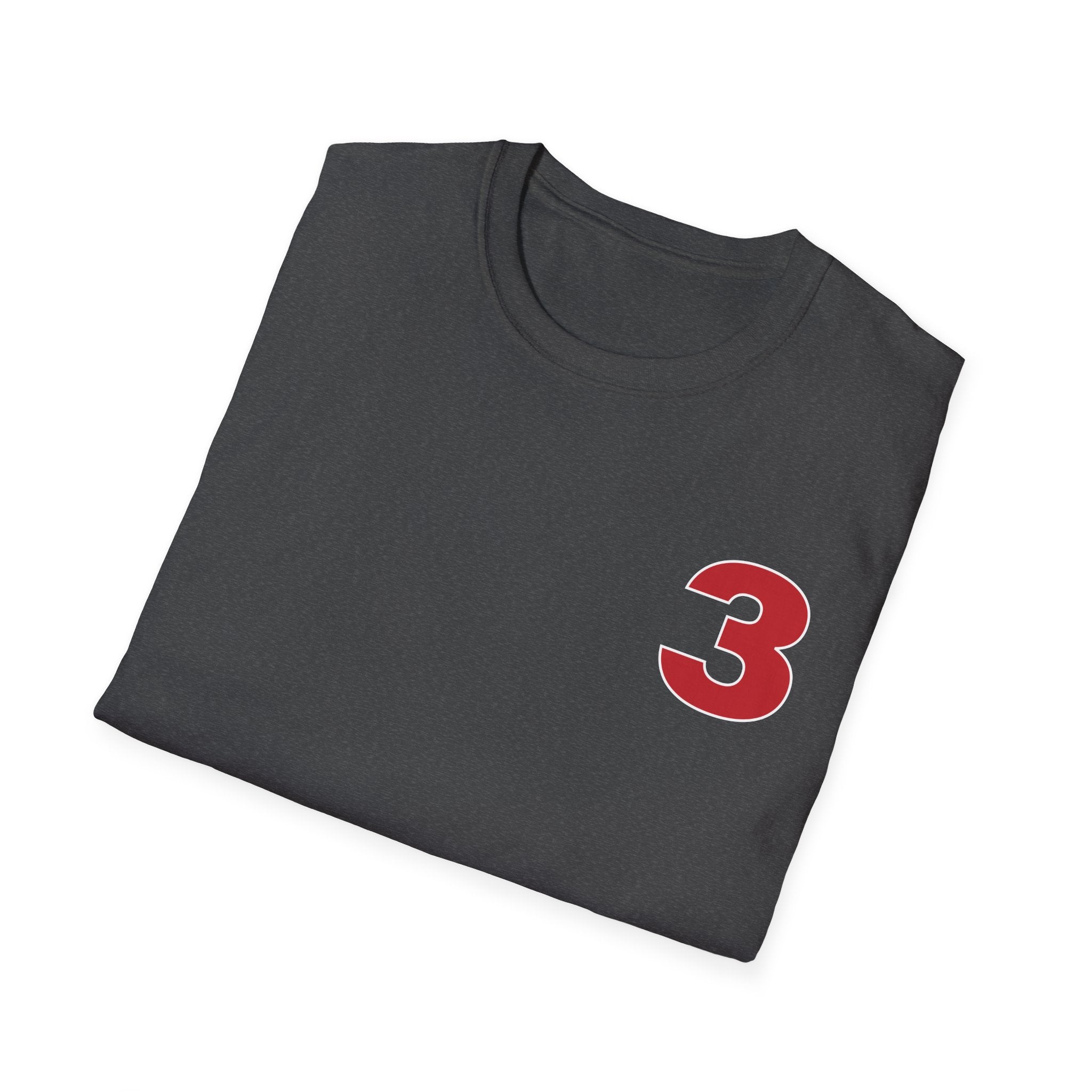Station 3 front / Rhino back Logo - Gildan Soft Cotton Softstyle T-Shirt