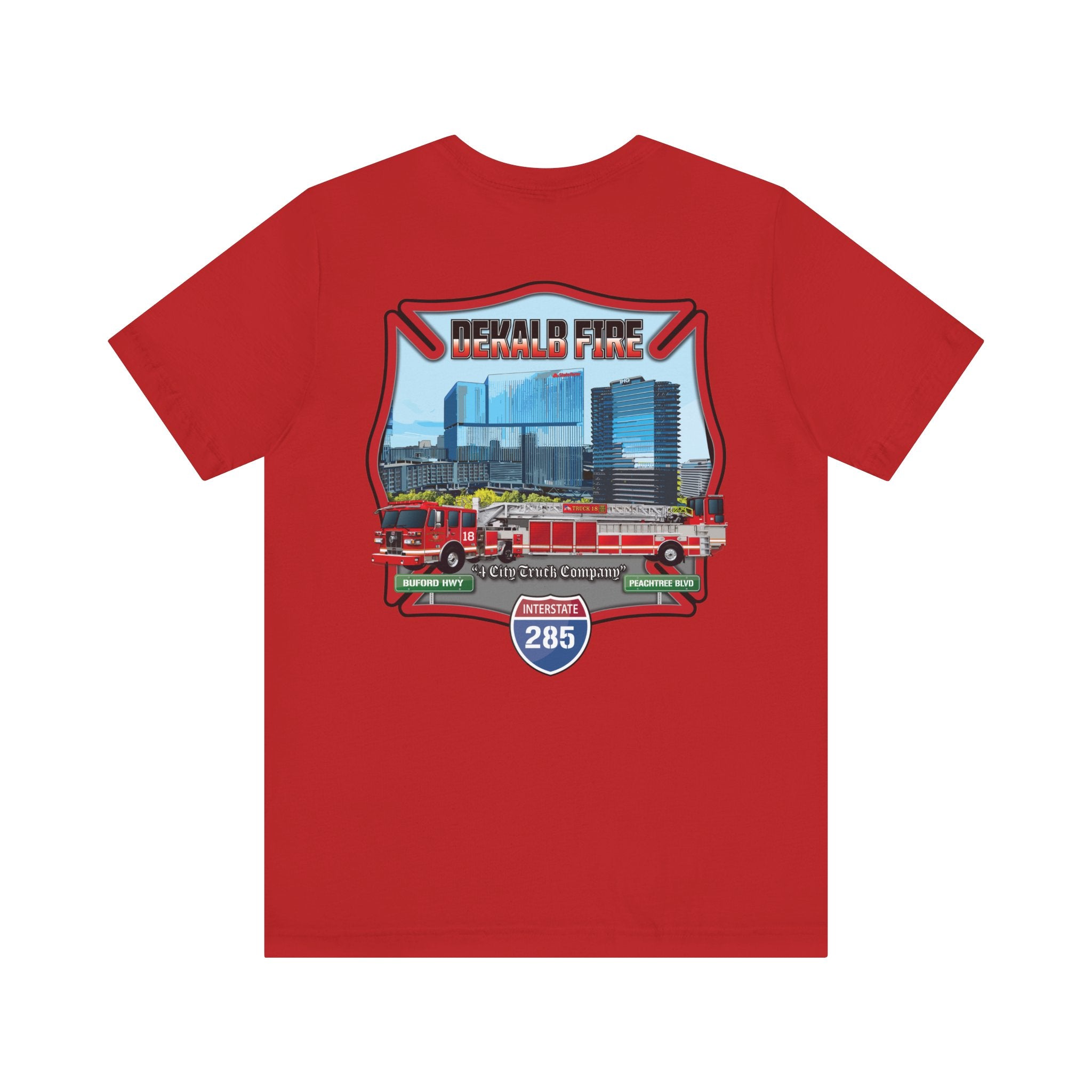 Dekalb County Fire Tiller 18 - Bella+Canvas Soft Unisex Tee