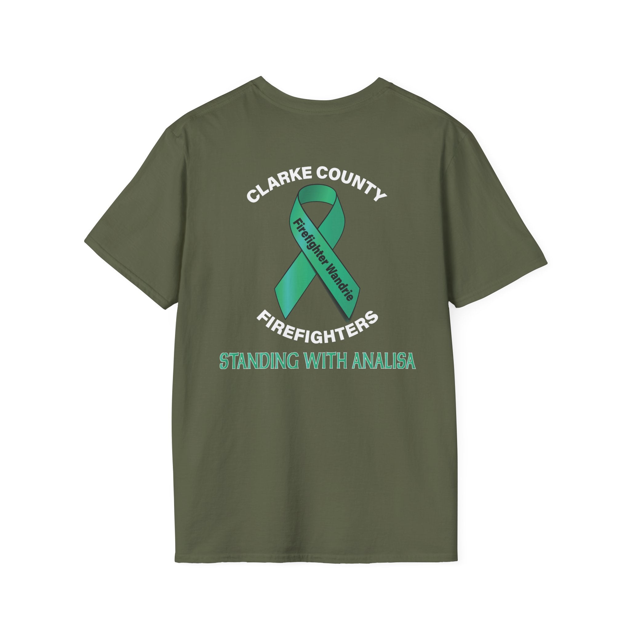 Clark County Firefighter Wandrie Support - Gildan Soft Cotton Softstyle T-Shirt