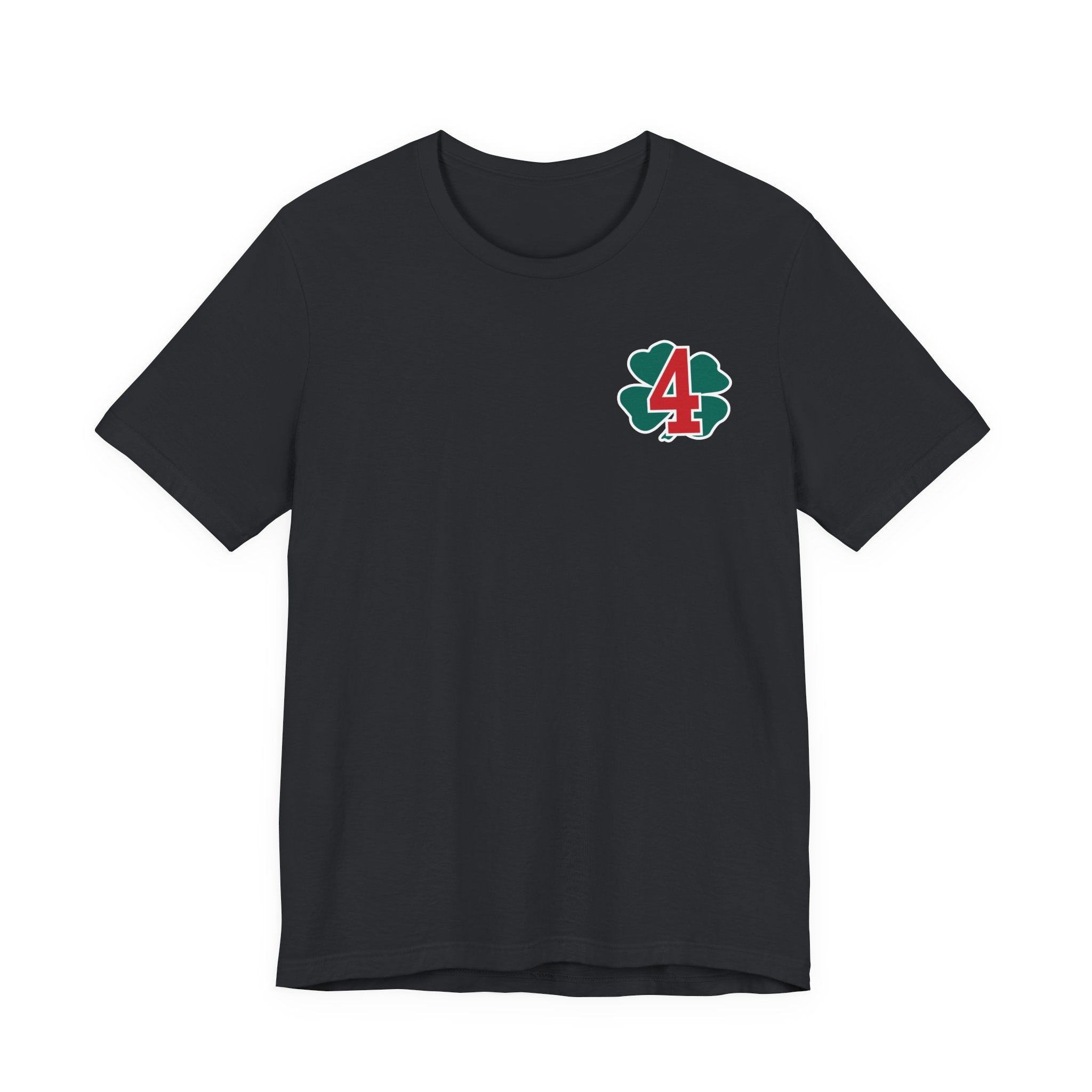 Station 4 Clover on front and back - Bella+Canvas Soft Unisex Tee