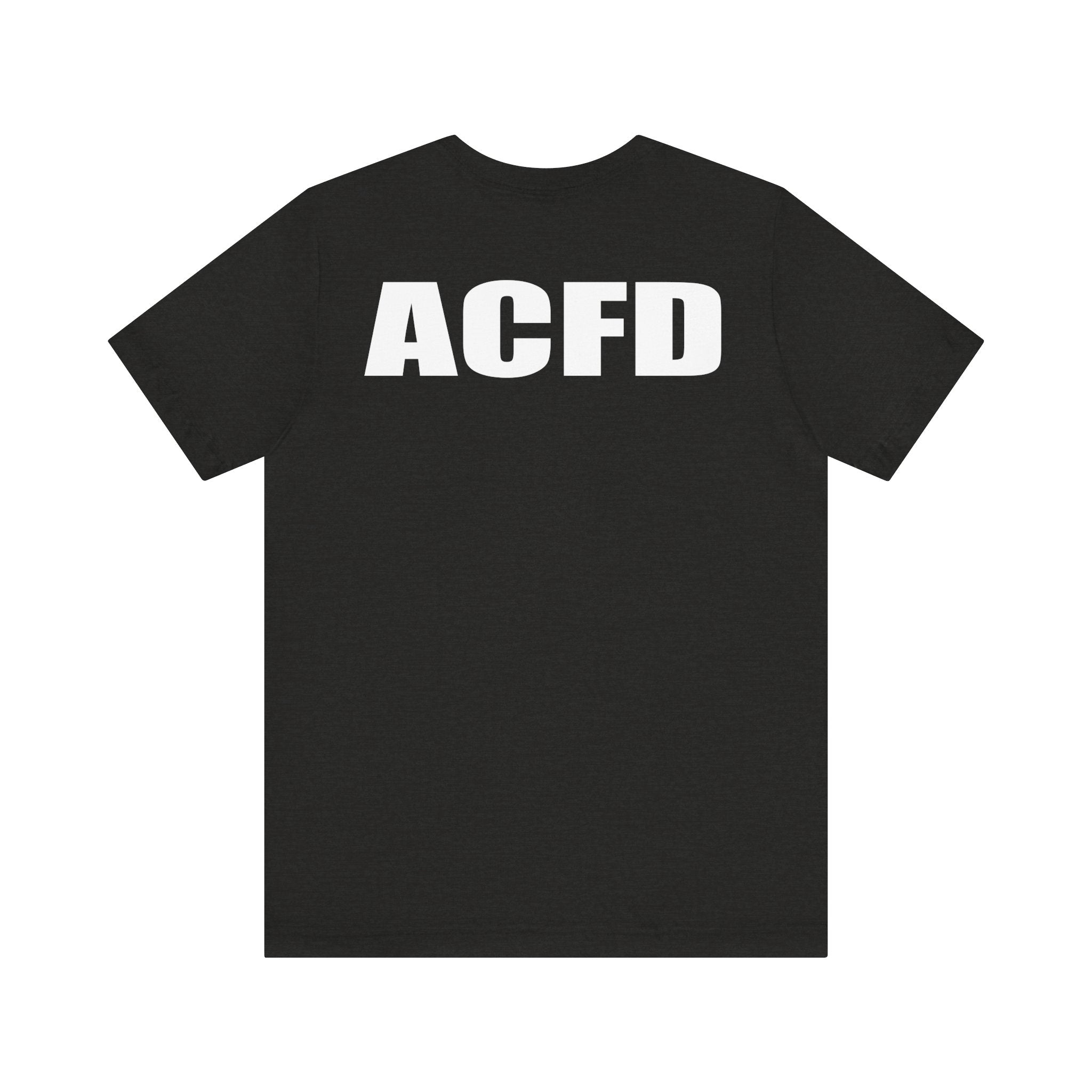 Station 3 Rhino Logo Firefighter Back - Bella+Canvas Soft Unisex Tee-