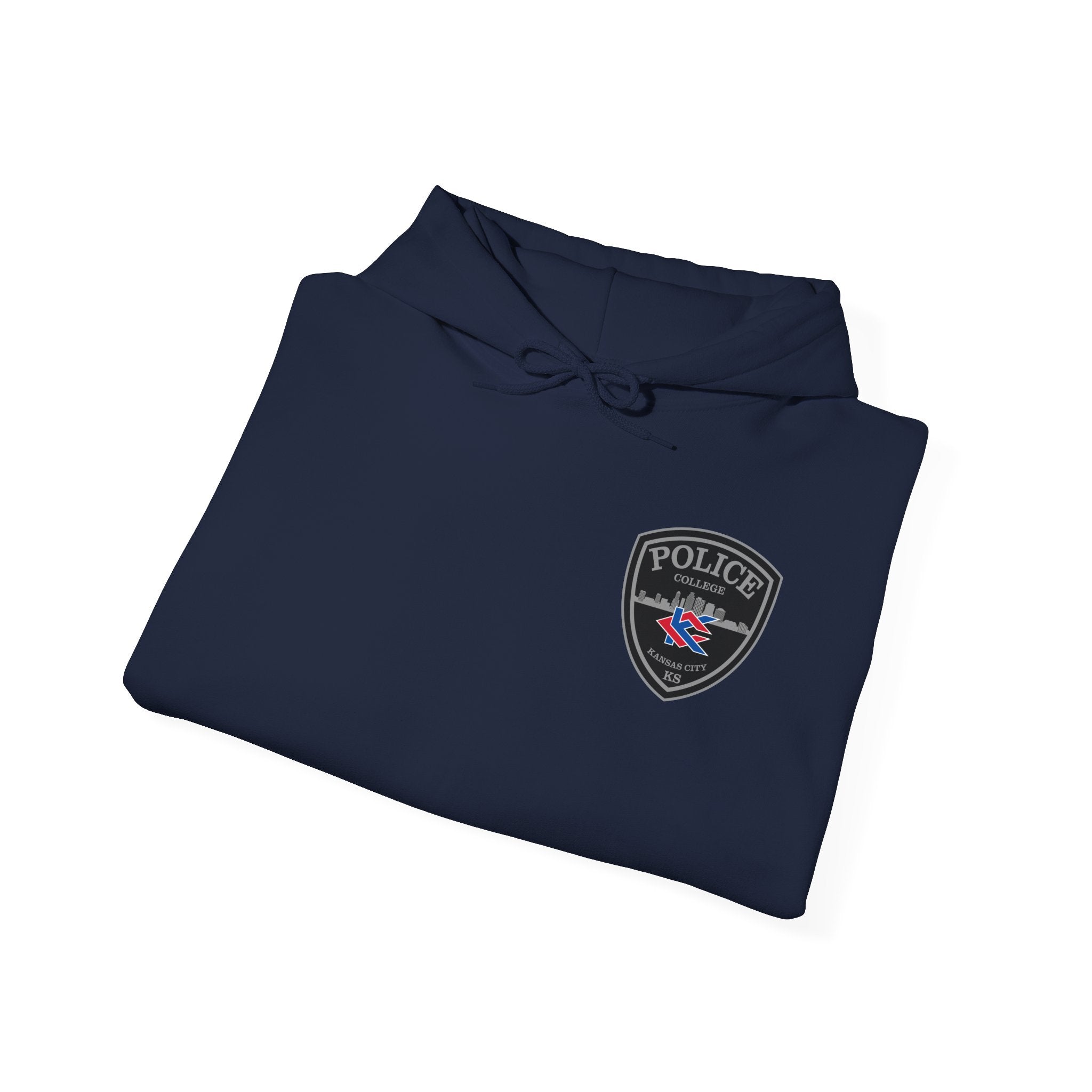 Kansas City College Police Grey Patch - Unisex Heavy Blend™ Hooded Sweatshirt