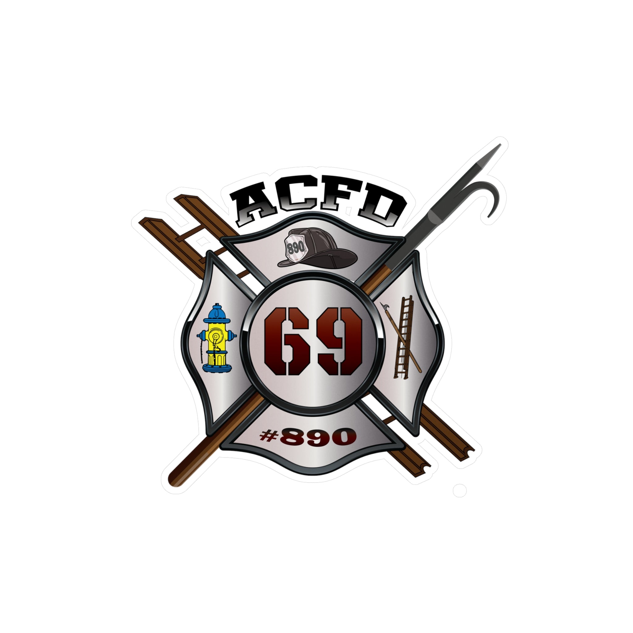 Kiss-Cut Vinyl Decals -Recruit Class 69 Arlington Maltese