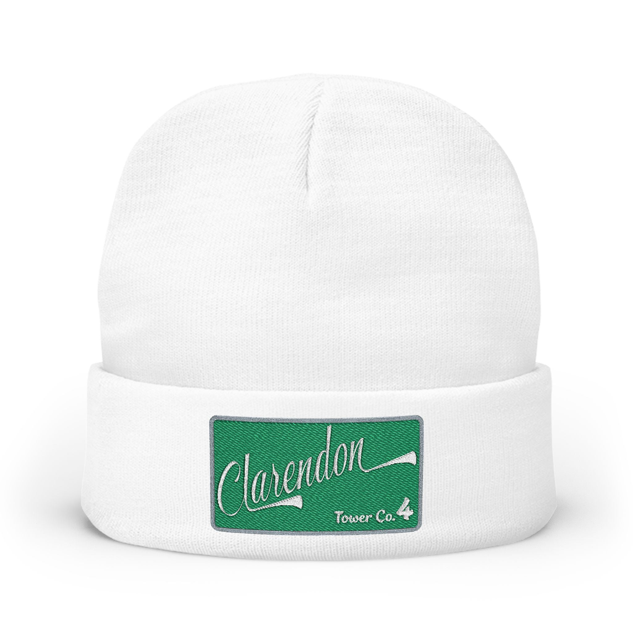 Arlington Clarendon Tower 4- Knit Beanie (Embroidery)