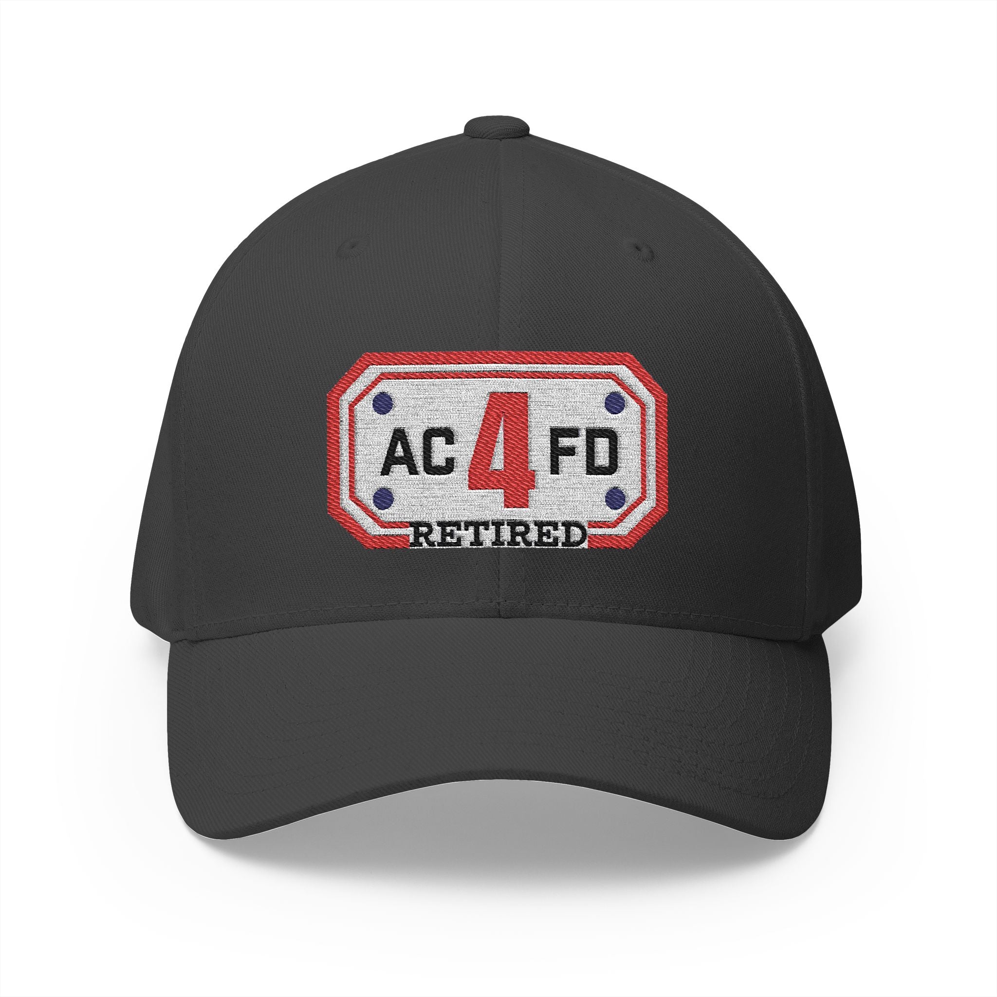 Retired Arlington Engine 4 - FLEXFIT Closed-Back Structured Cap (Embroidery)