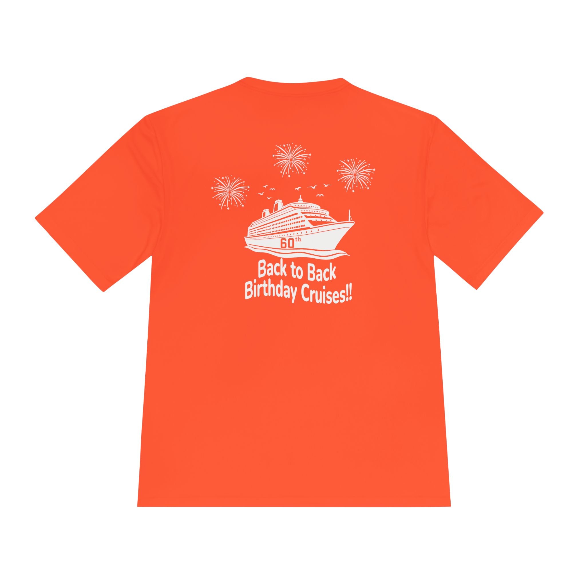 Diane Birthday Cruise White Text- Unisex Moisture Wicking Tee