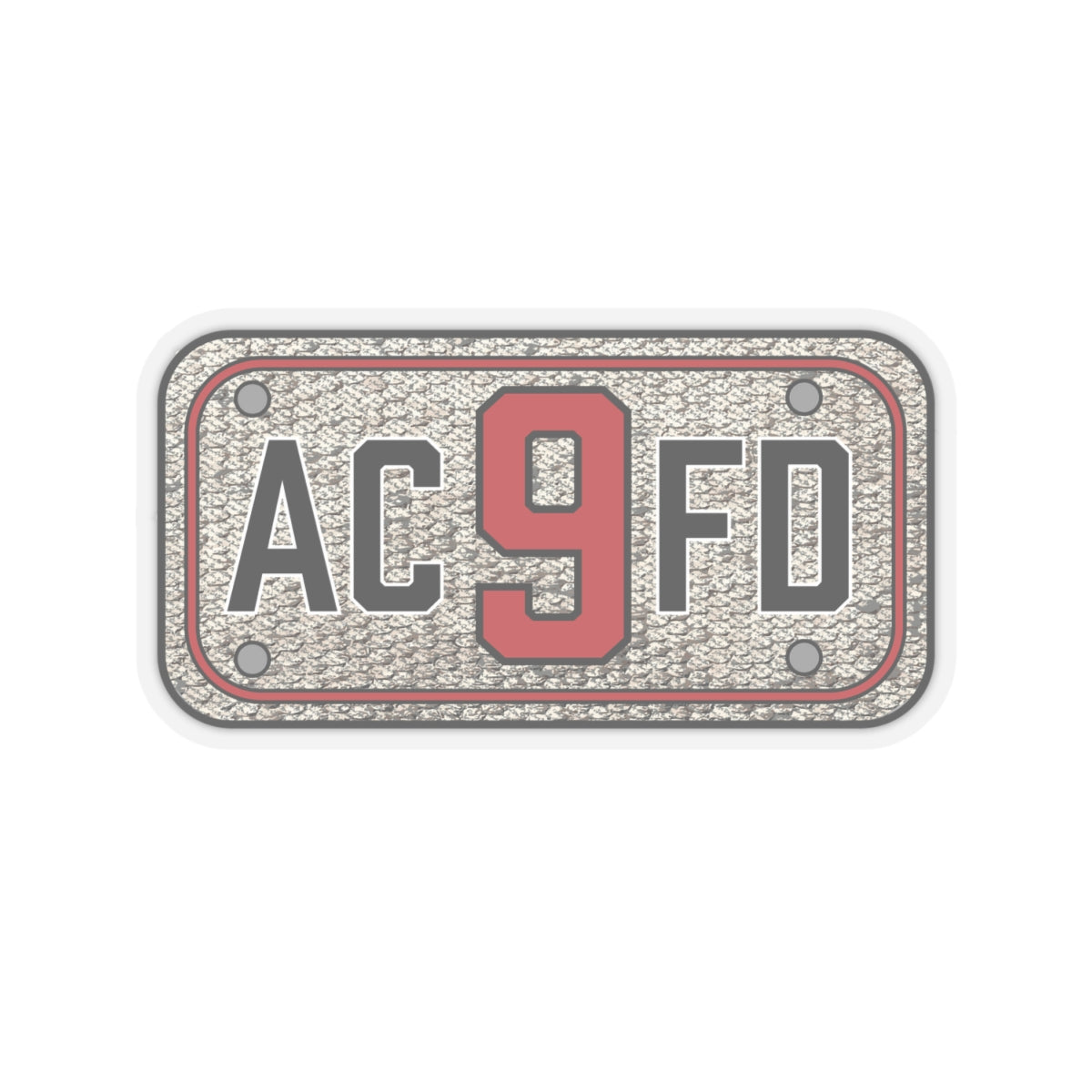 ACFD 9 Engine Hose Patch - Kiss-Cut Stickers