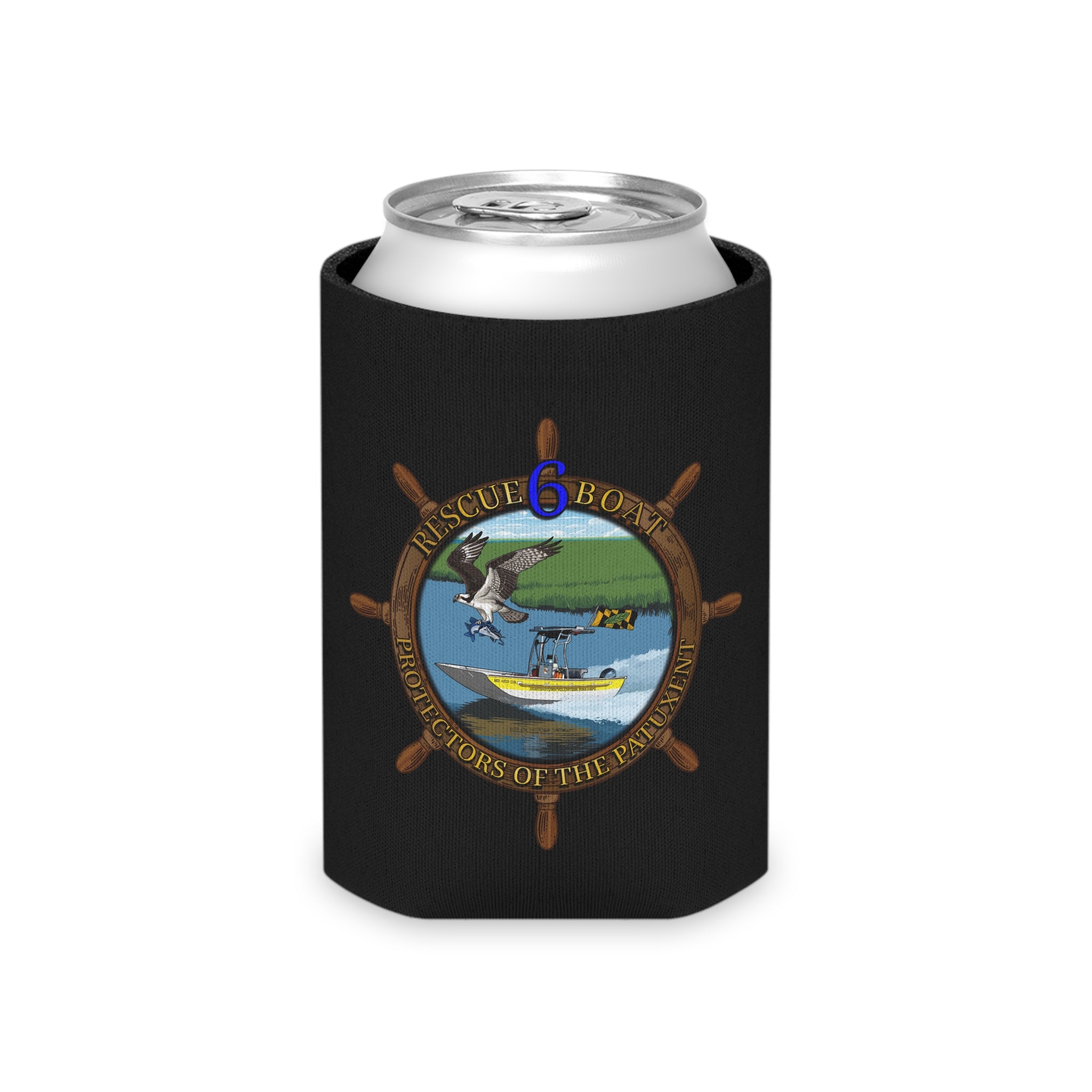 Huntingtown Vol. Fire Black Can Cooler