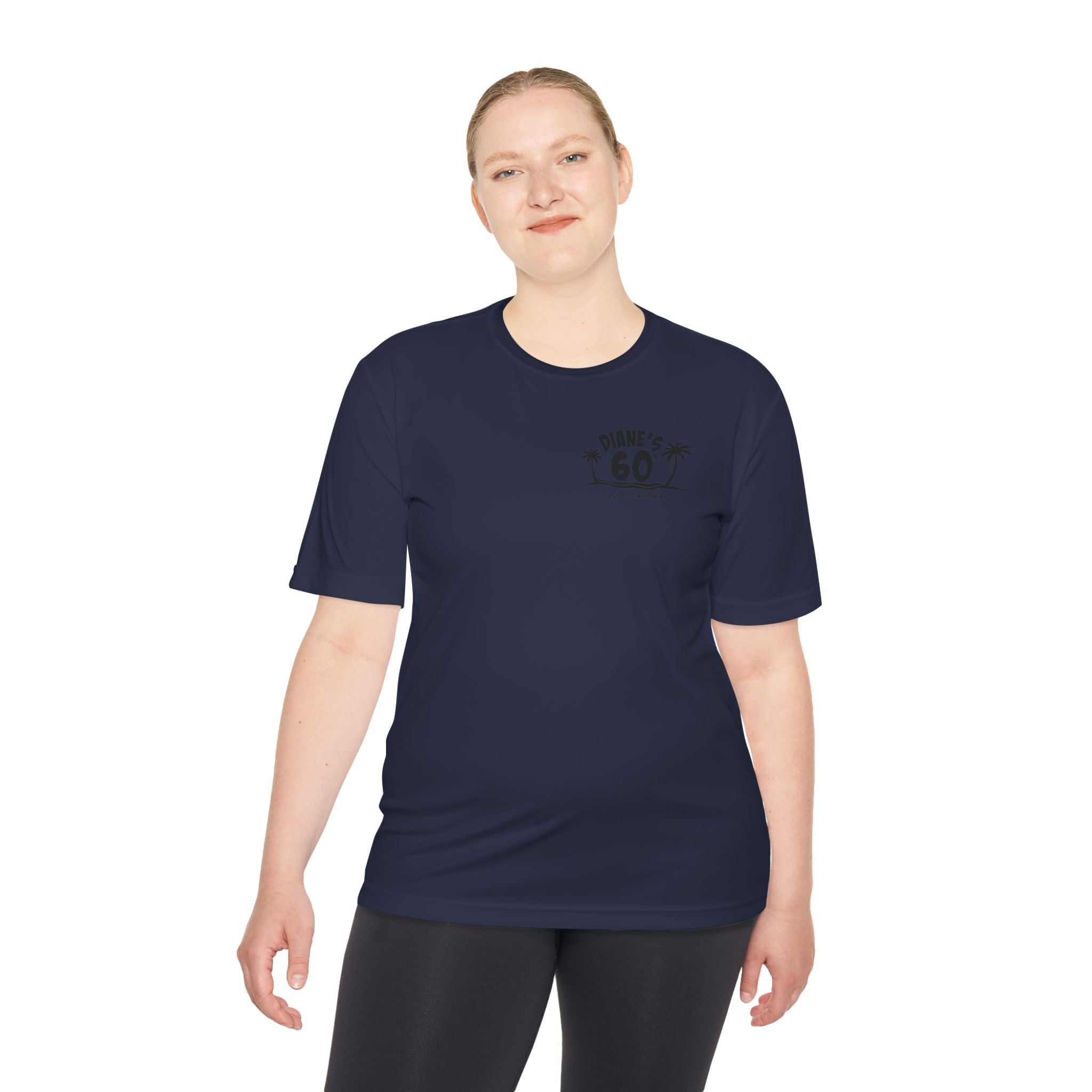 Diane Birthday Cruise Black Text - Unisex Moisture Wicking Tee