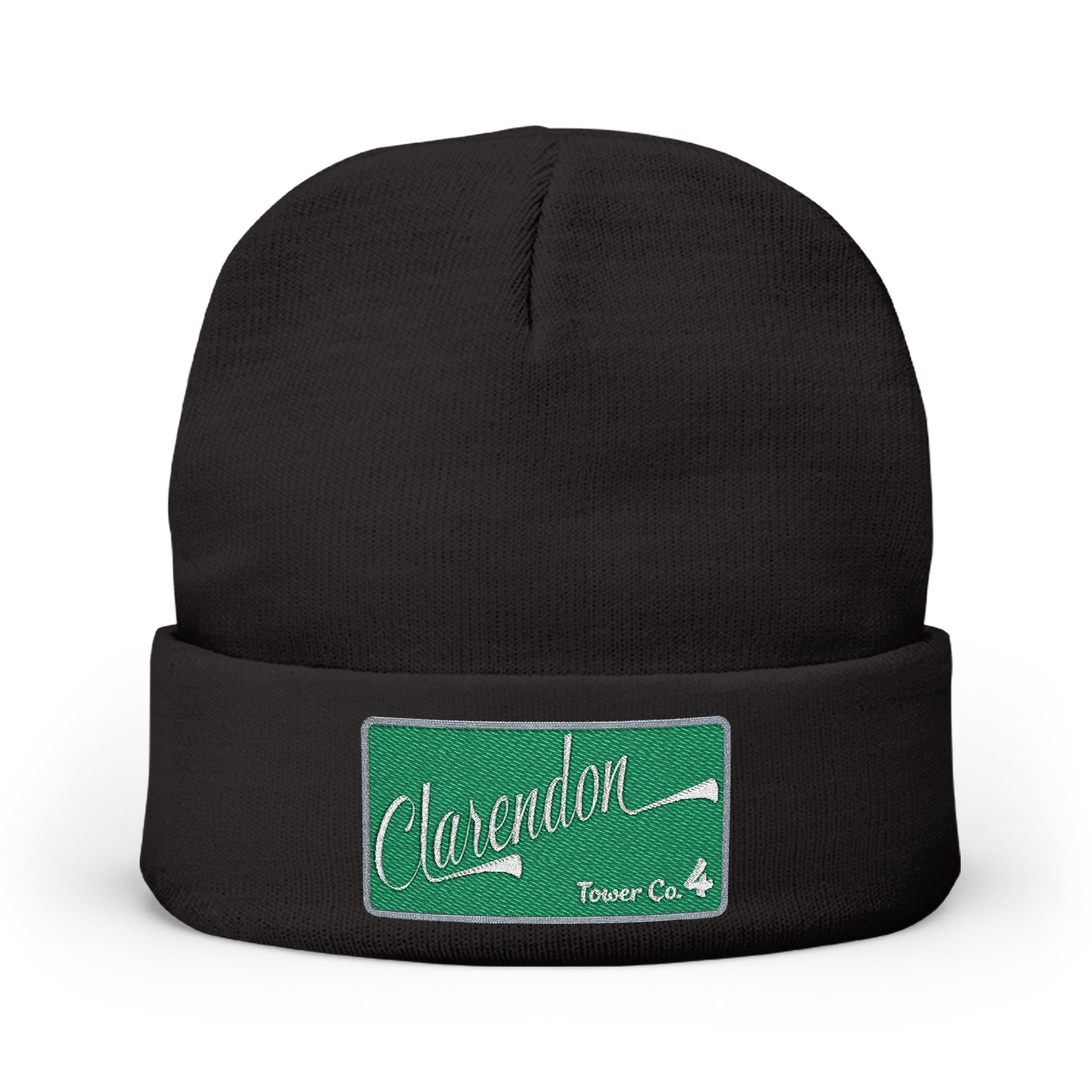 Arlington Clarendon Tower 4- Knit Beanie (Embroidery)