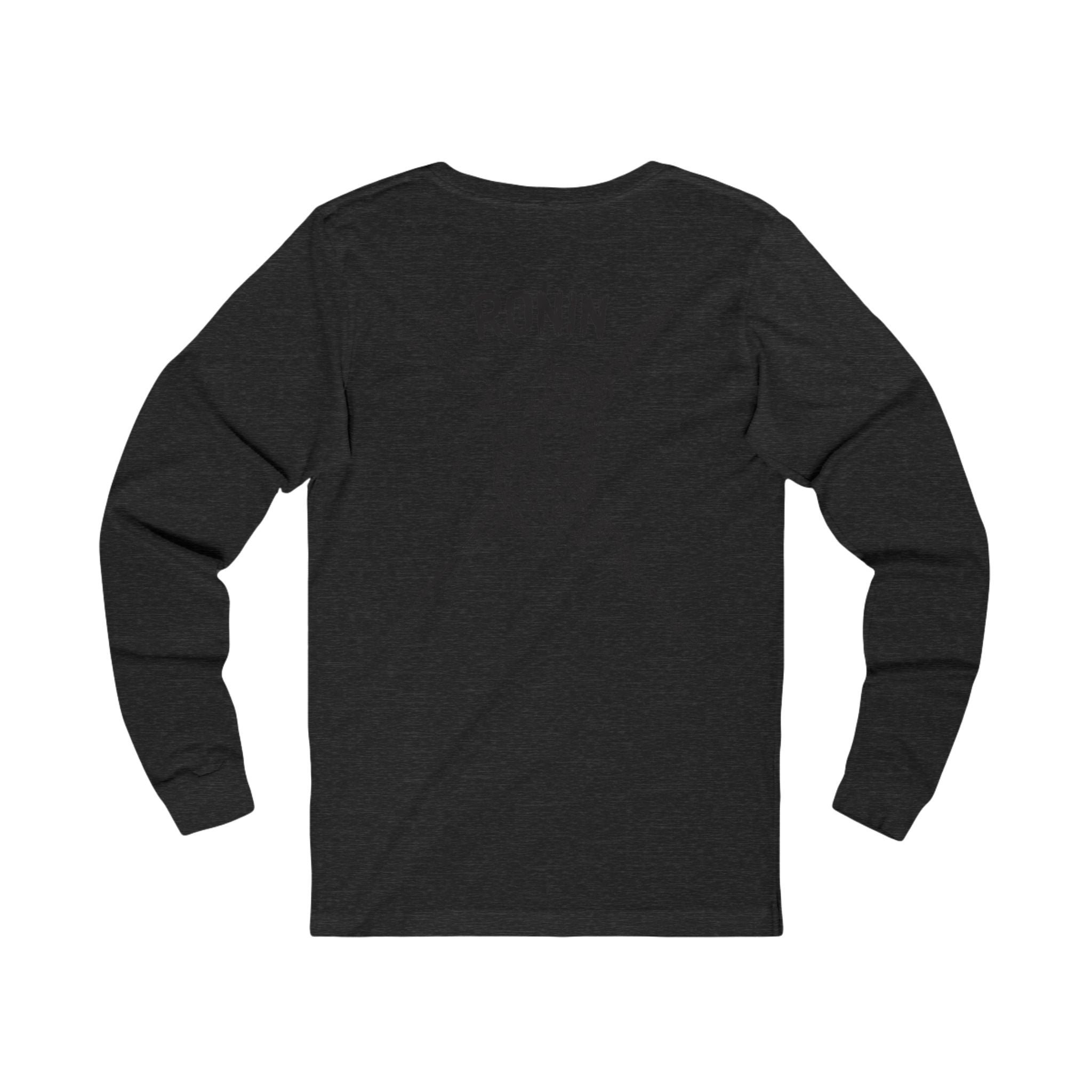 Charlie 2 Ronin (black Logo) - Bella-Canvas Soft Jersey Cotton Long Sleeve Tee
