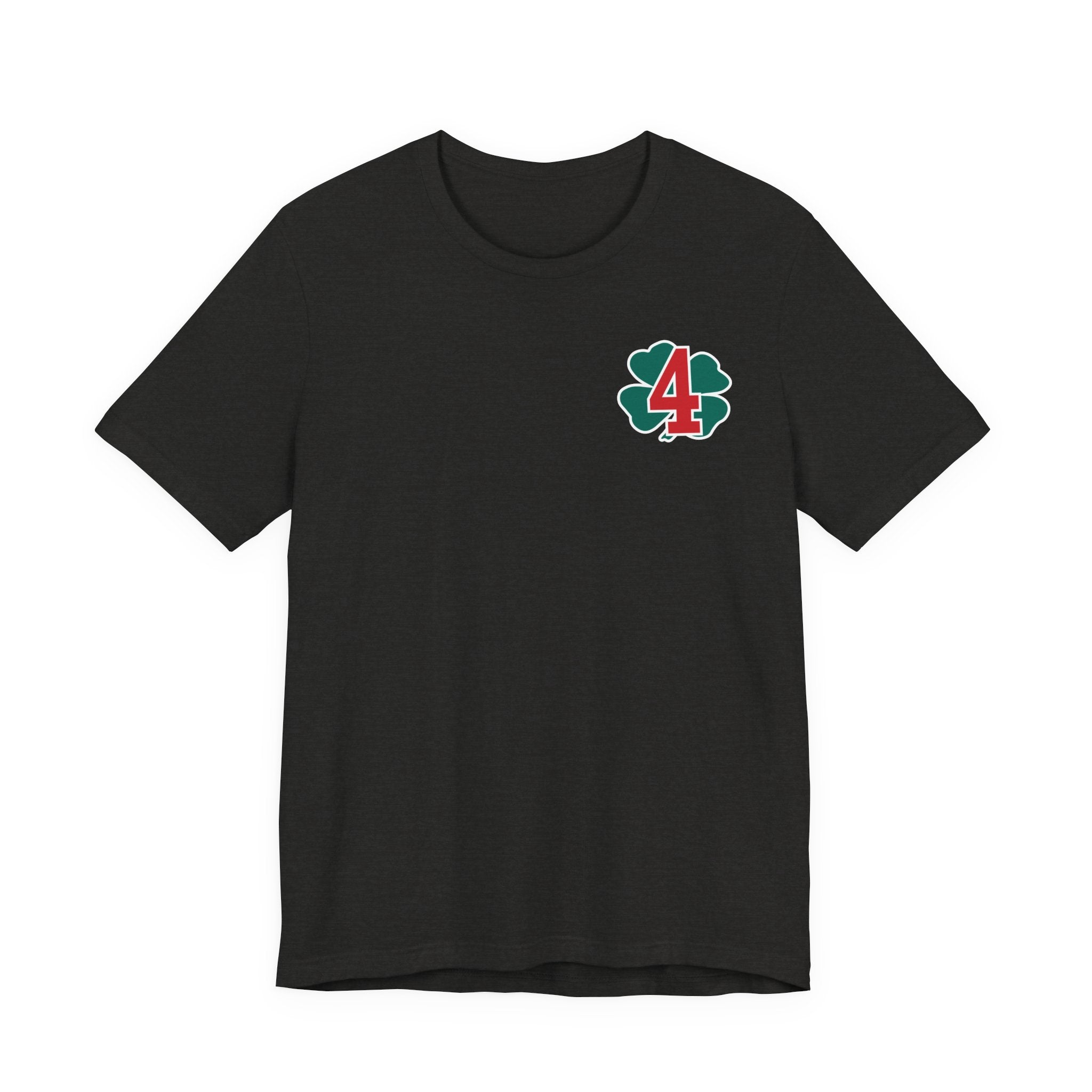 Station 4 Clover on front and back - Bella+Canvas Soft Unisex Tee