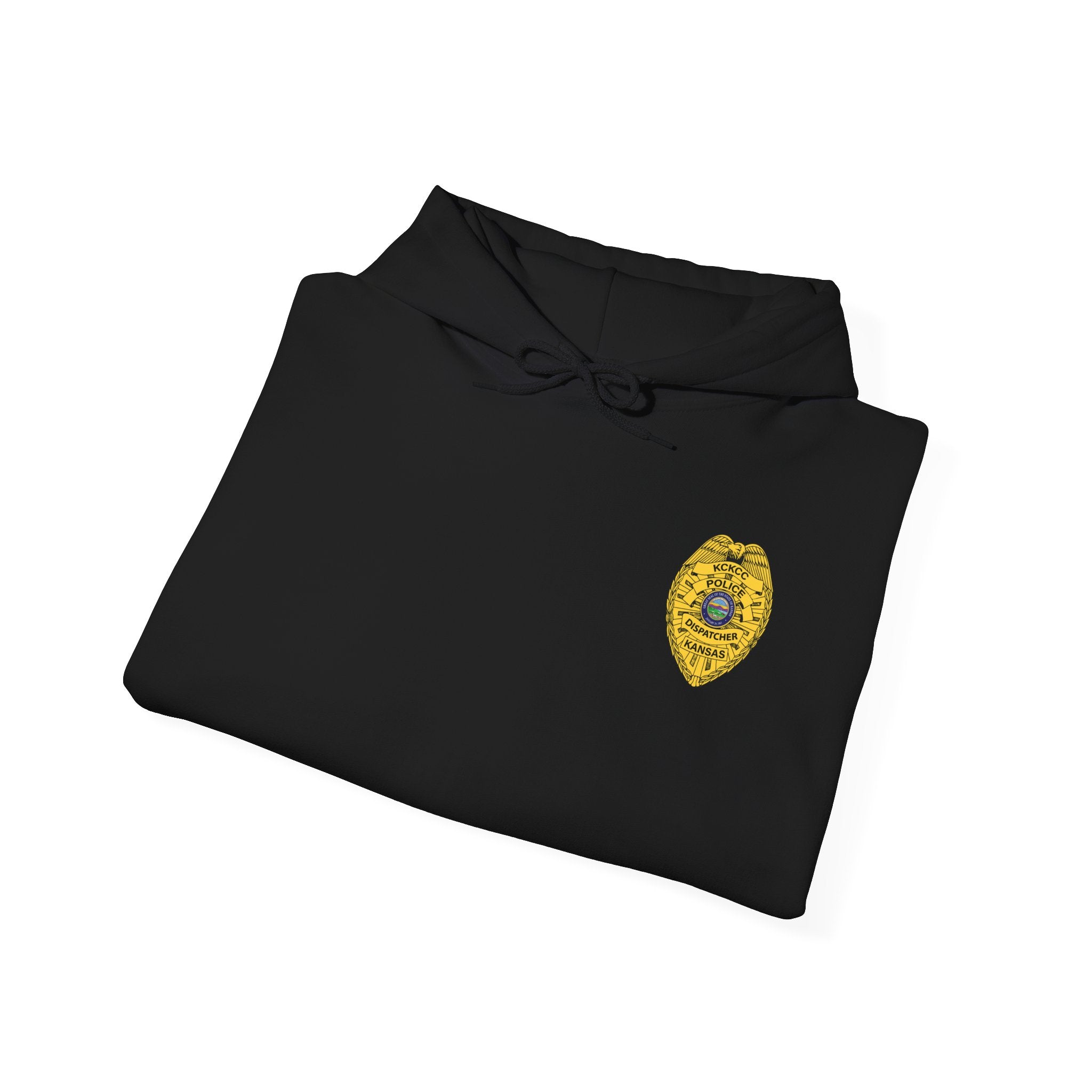 Kansas City College Police Dispatcher Badge - Unisex Heavy Blend™ Hooded Sweatshirt