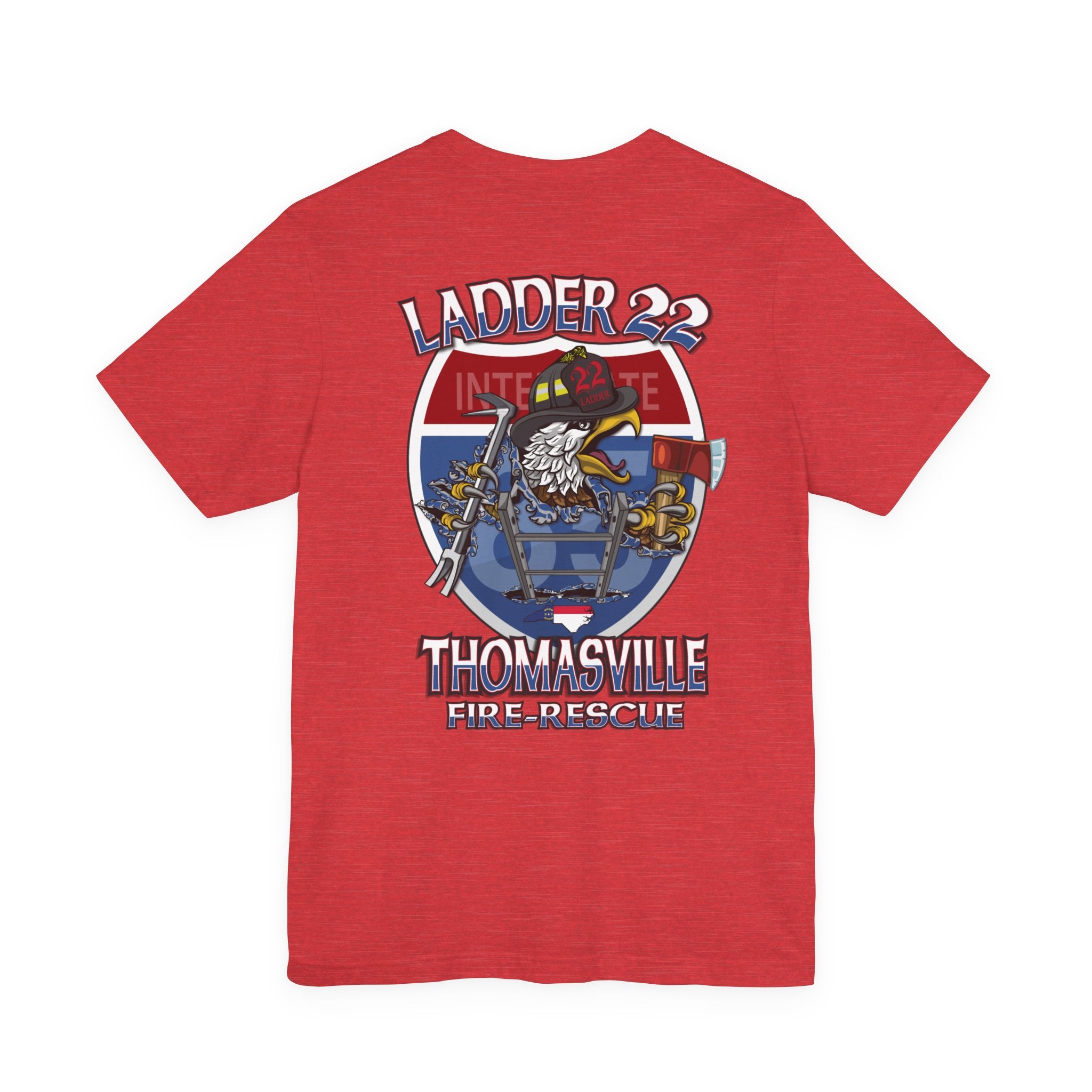 Thomasville Fire NC Ladder 22 - Bella+Canvas Soft Unisex Tee