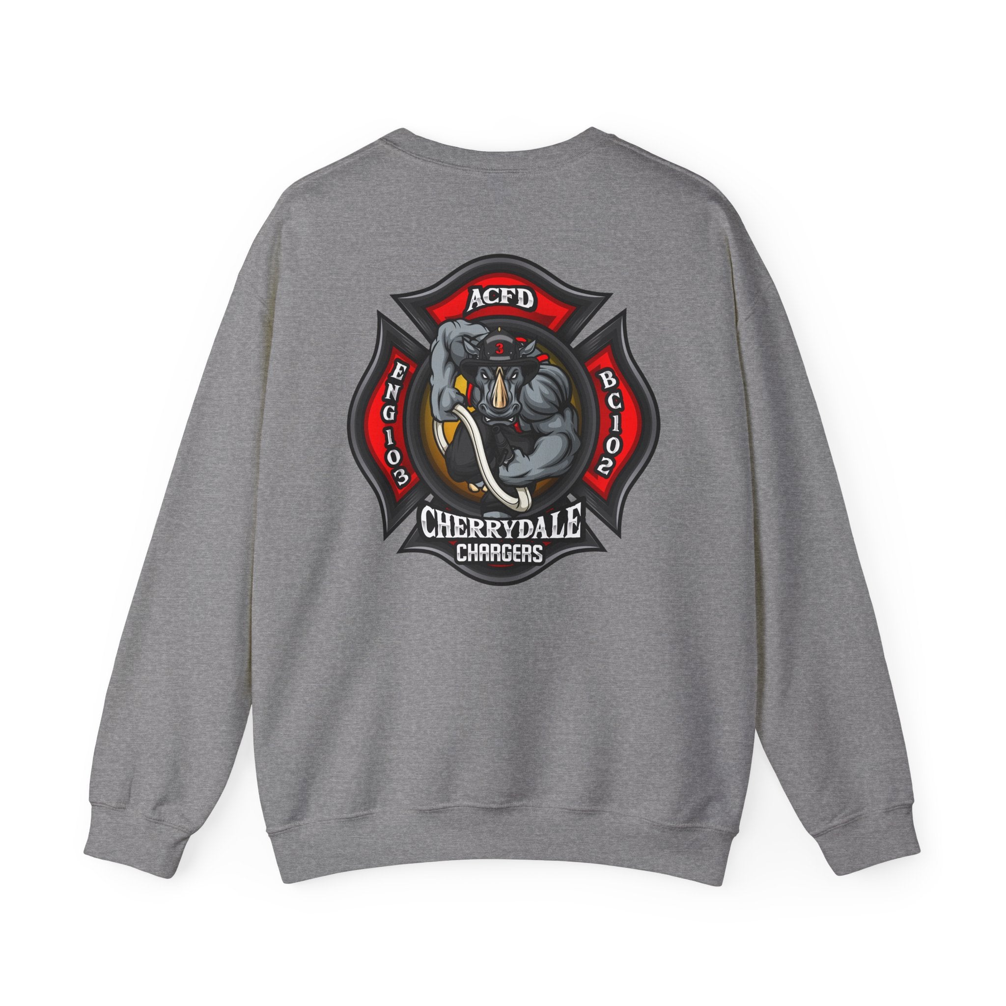 Arlington Station 3 Front/ Rhino Back - Gildan Sweatshirt Unisex Heavy Blend™