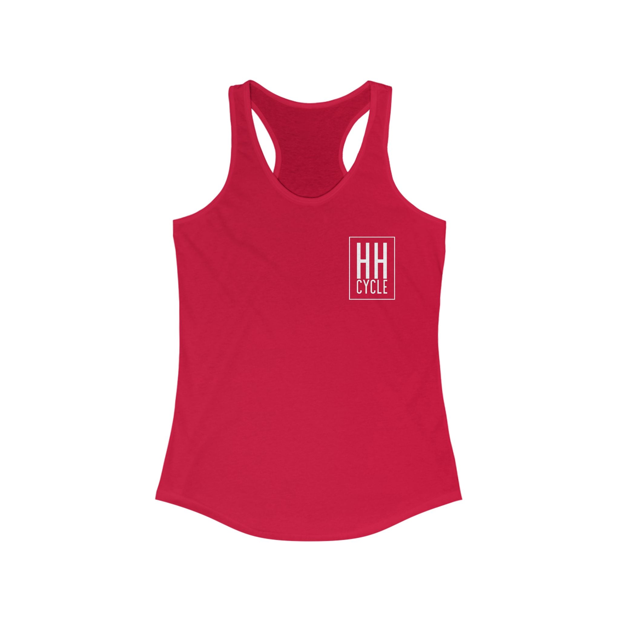 HH Cycle and Box Logo Dark Colors - Women's Ideal Racerback Tank