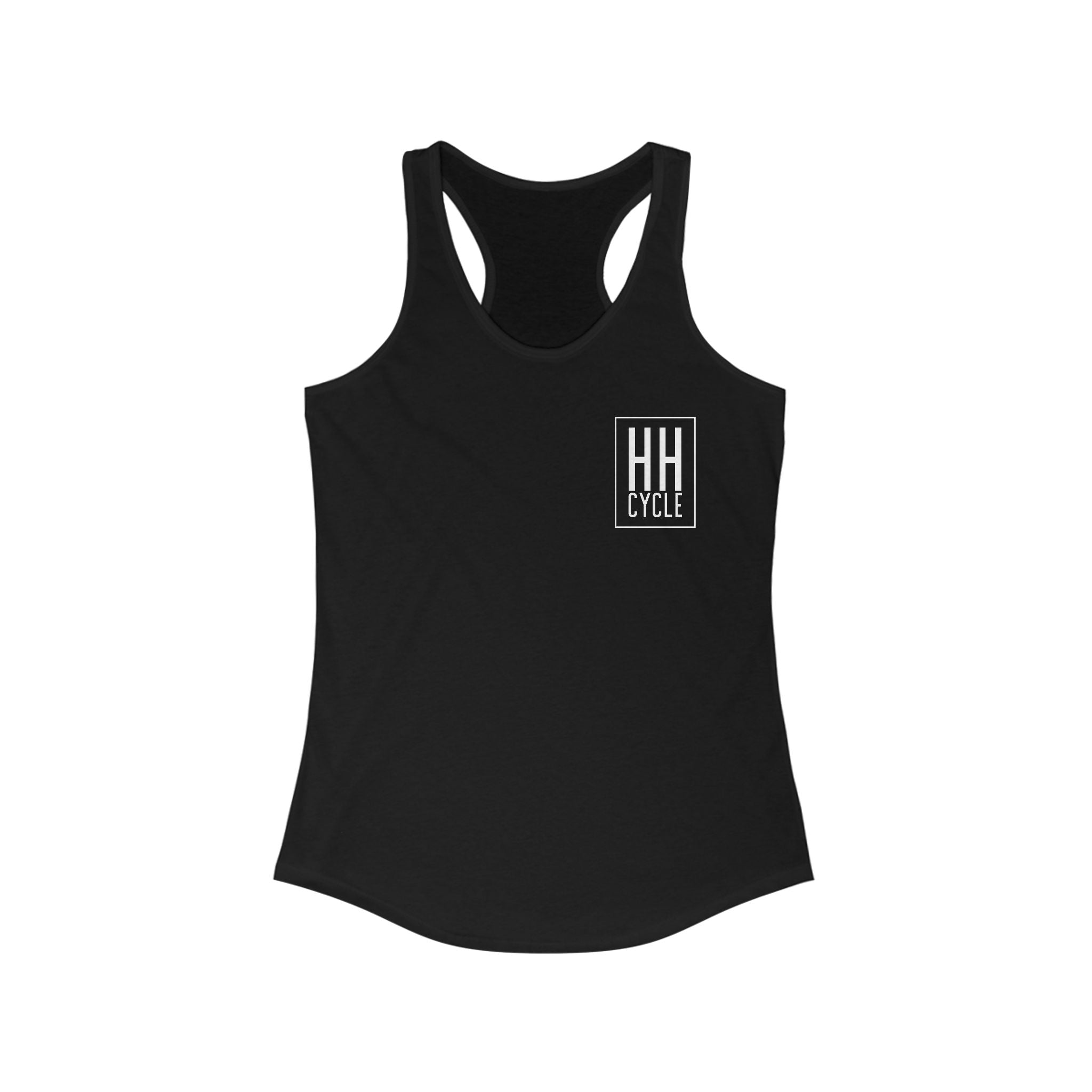 HH Cycle and Box Logo Dark Colors - Women's Ideal Racerback Tank