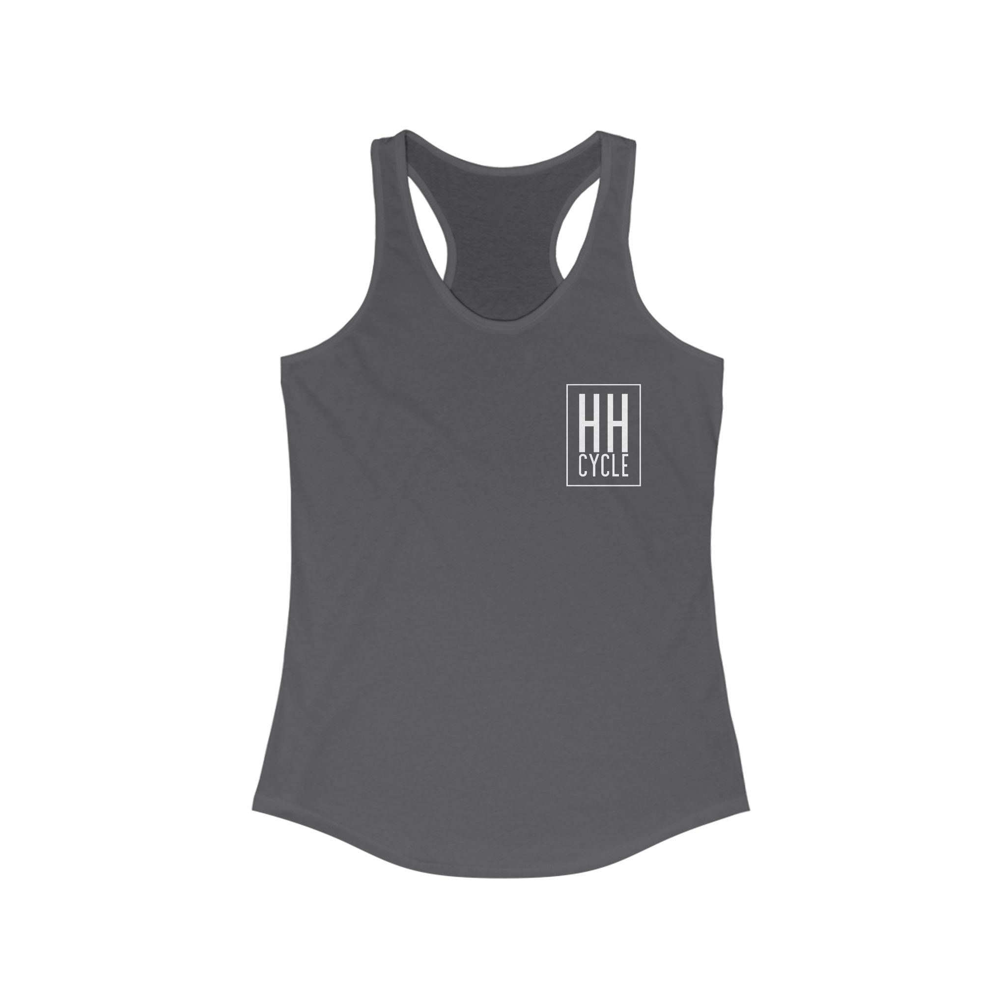 HH Cycle and Box Logo Dark Colors - Women's Ideal Racerback Tank
